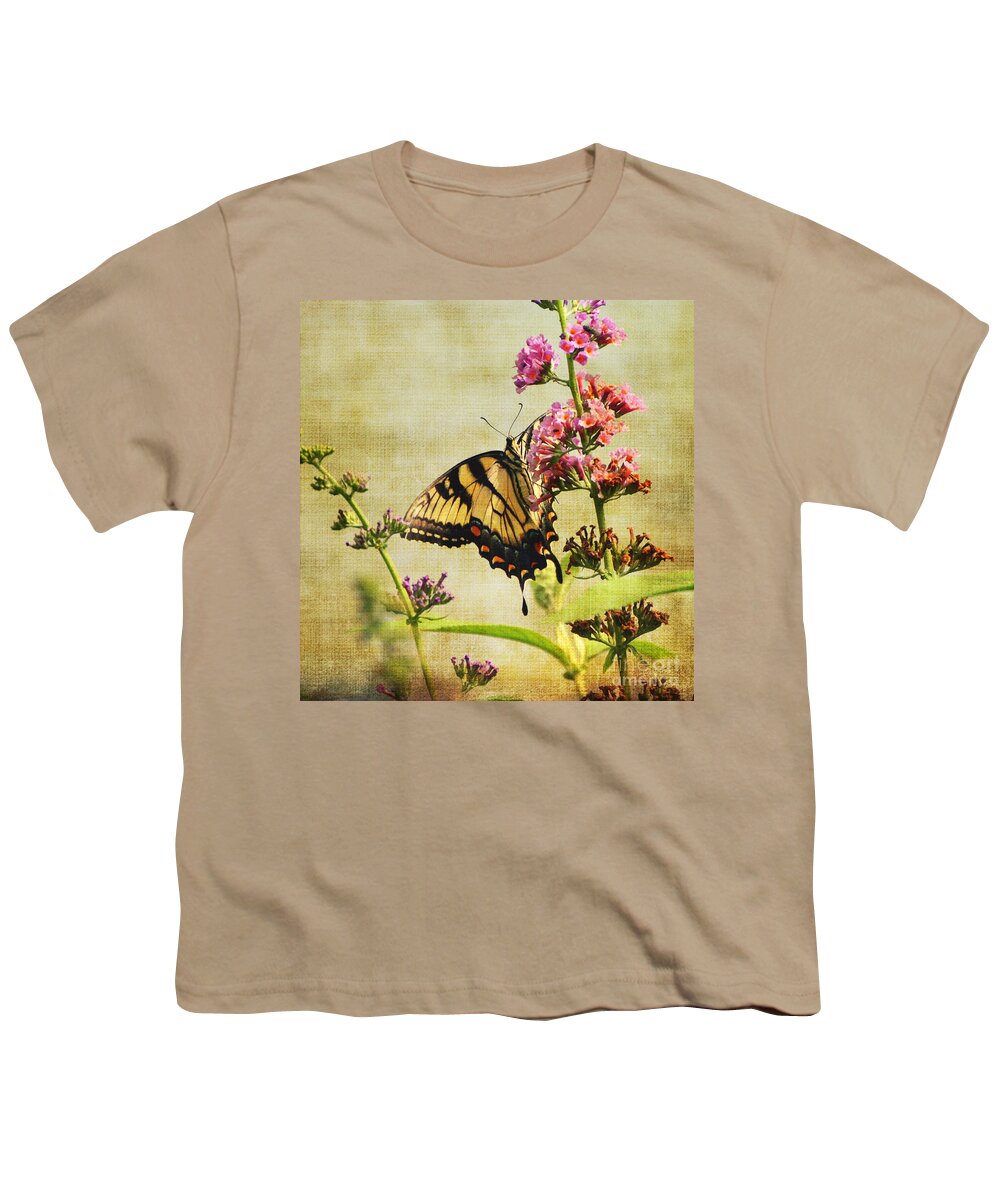 Butterfly Youth T-Shirt featuring the photograph Best View by Judy Wolinsky