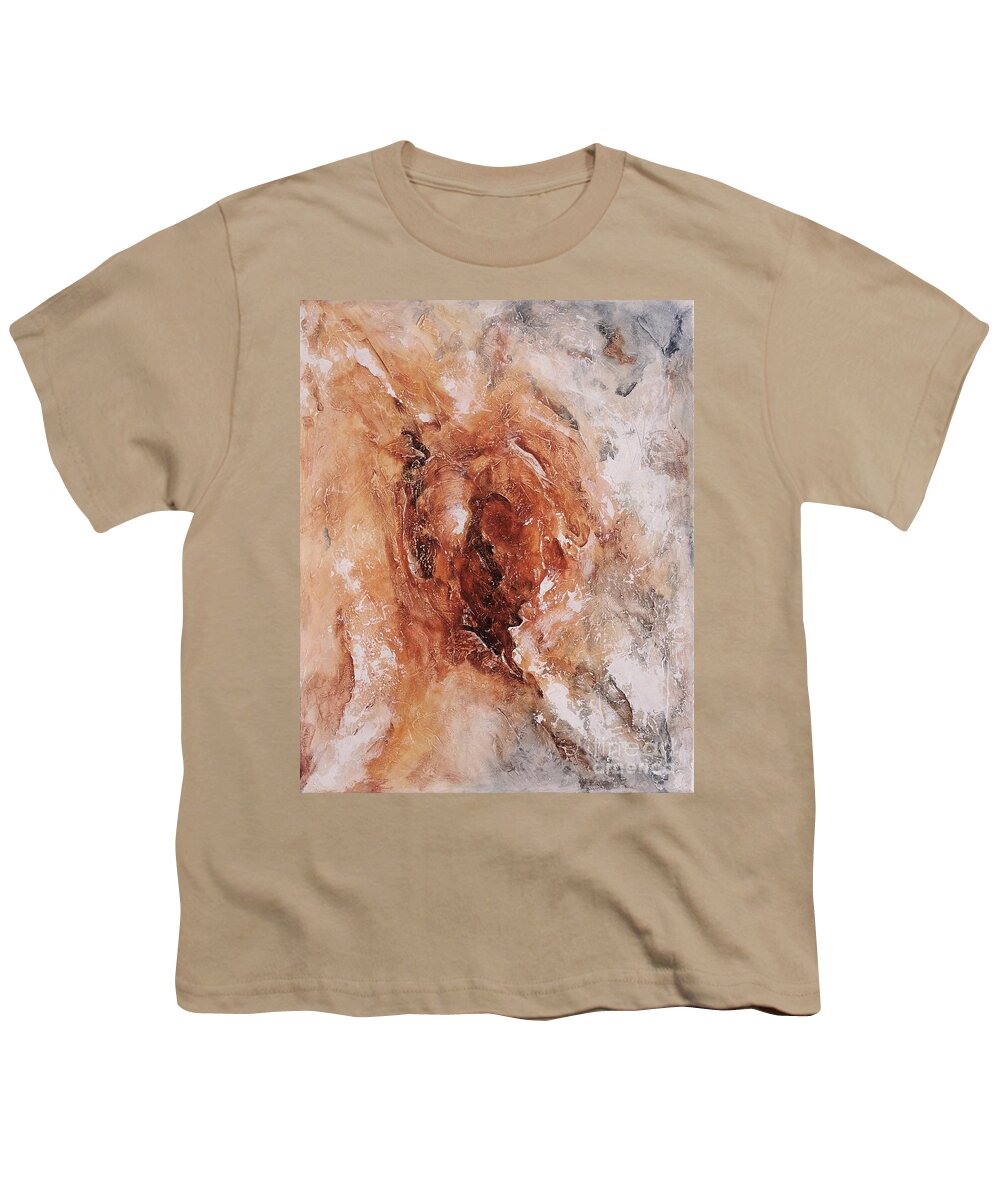 Abstract Youth T-Shirt featuring the painting Birth of the Earth 01 by Emerico Imre Toth