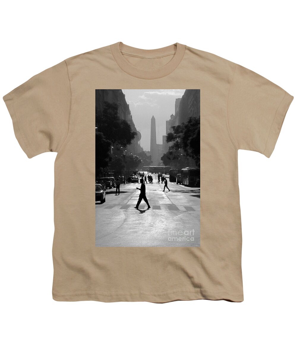 Buenos Aires Youth T-Shirt featuring the photograph Buenos Aires Obelisk II by Bernardo Galmarini