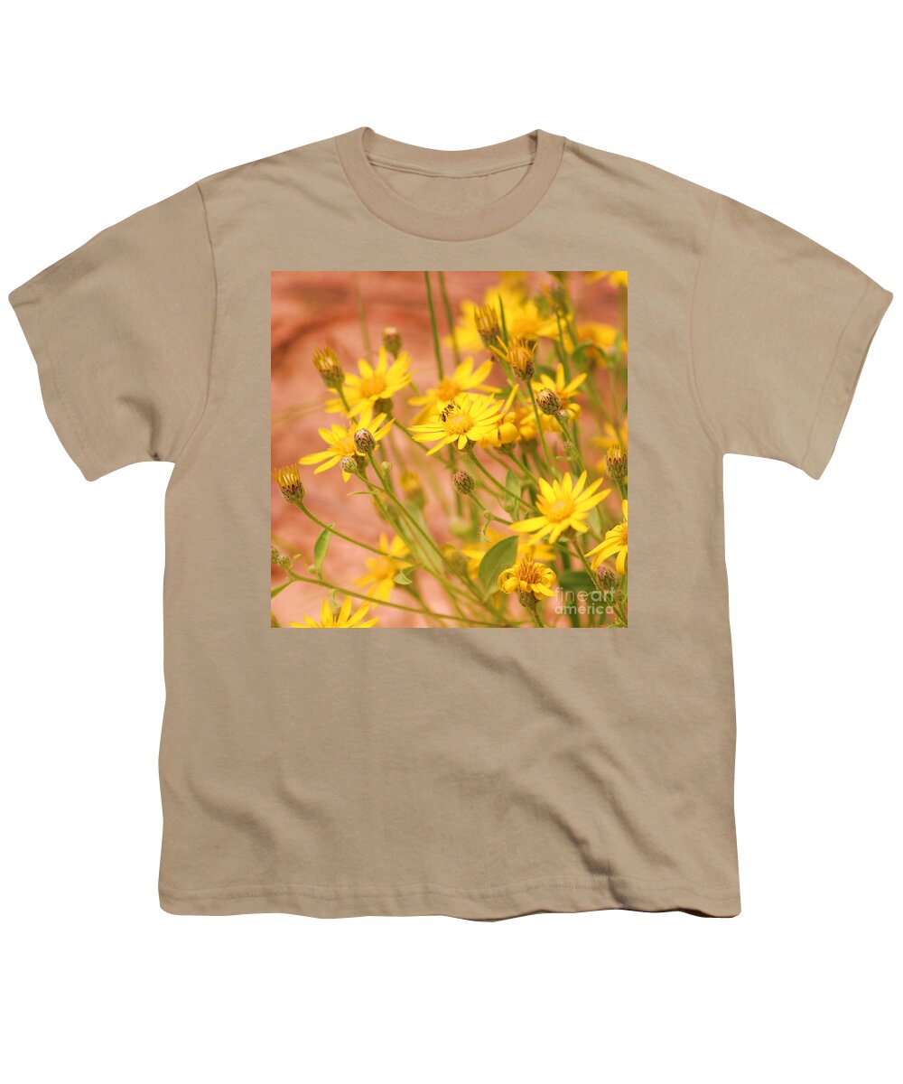 Daisy Youth T-Shirt featuring the photograph Daisy a day series by Julie Lueders 