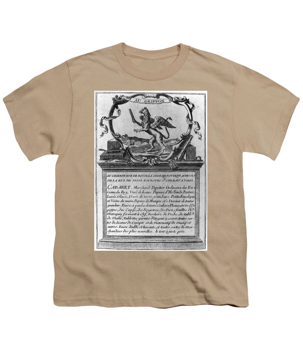1780s Youth T-Shirt featuring the painting France Trade Card, 1780s by Granger