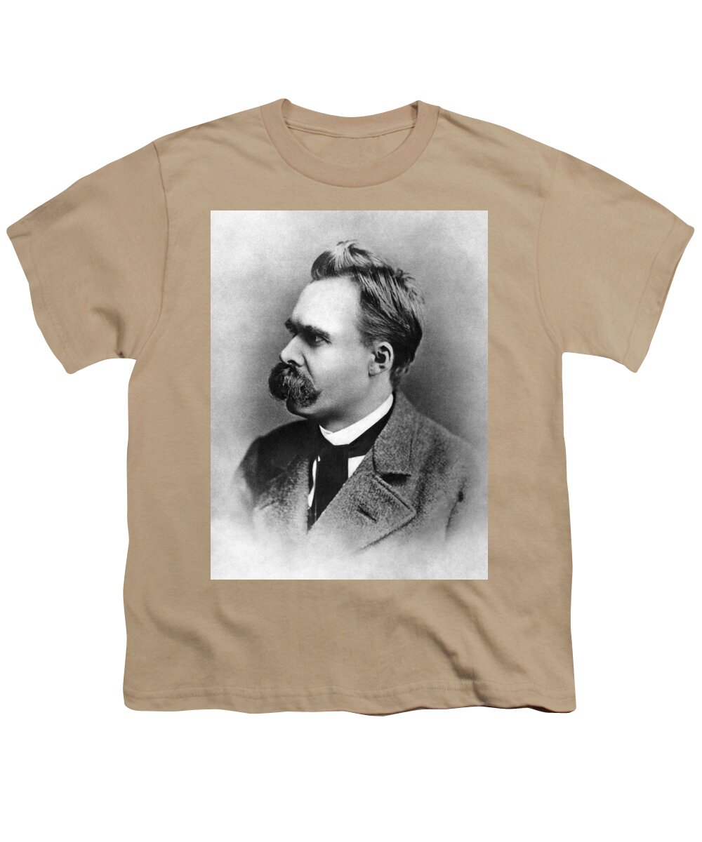 1880 Youth T-Shirt featuring the photograph Friedrich Nietzsche (1844-1900) by Granger