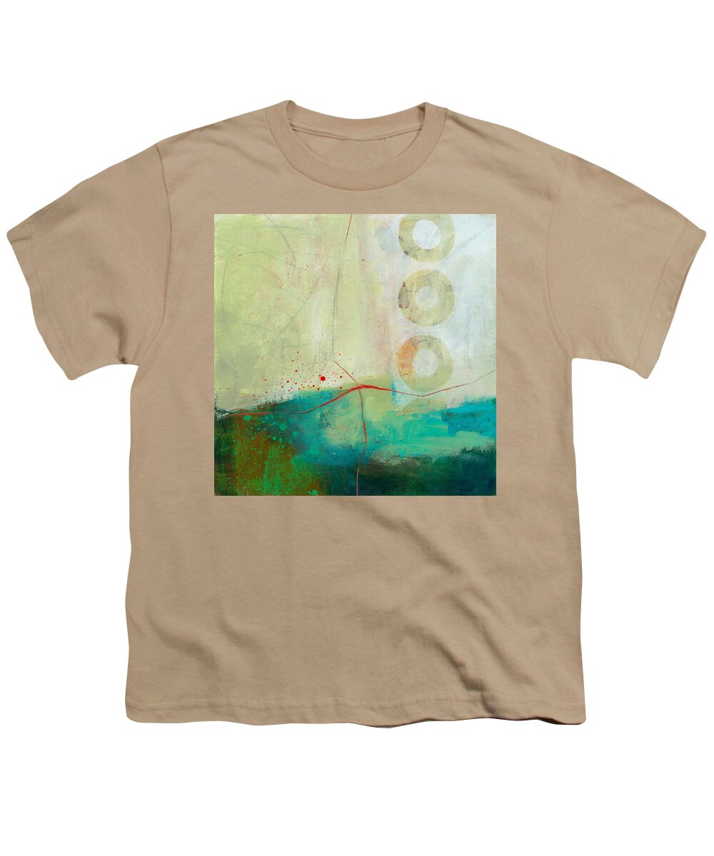Acrylic Youth T-Shirt featuring the painting Green and Red 2 by Jane Davies