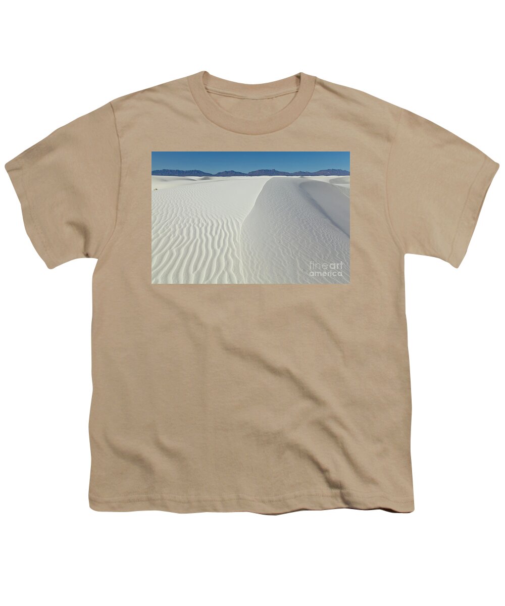 00559177 Youth T-Shirt featuring the photograph White Sands Gypsum Dunes by Yva Momatiuk John Eastcott