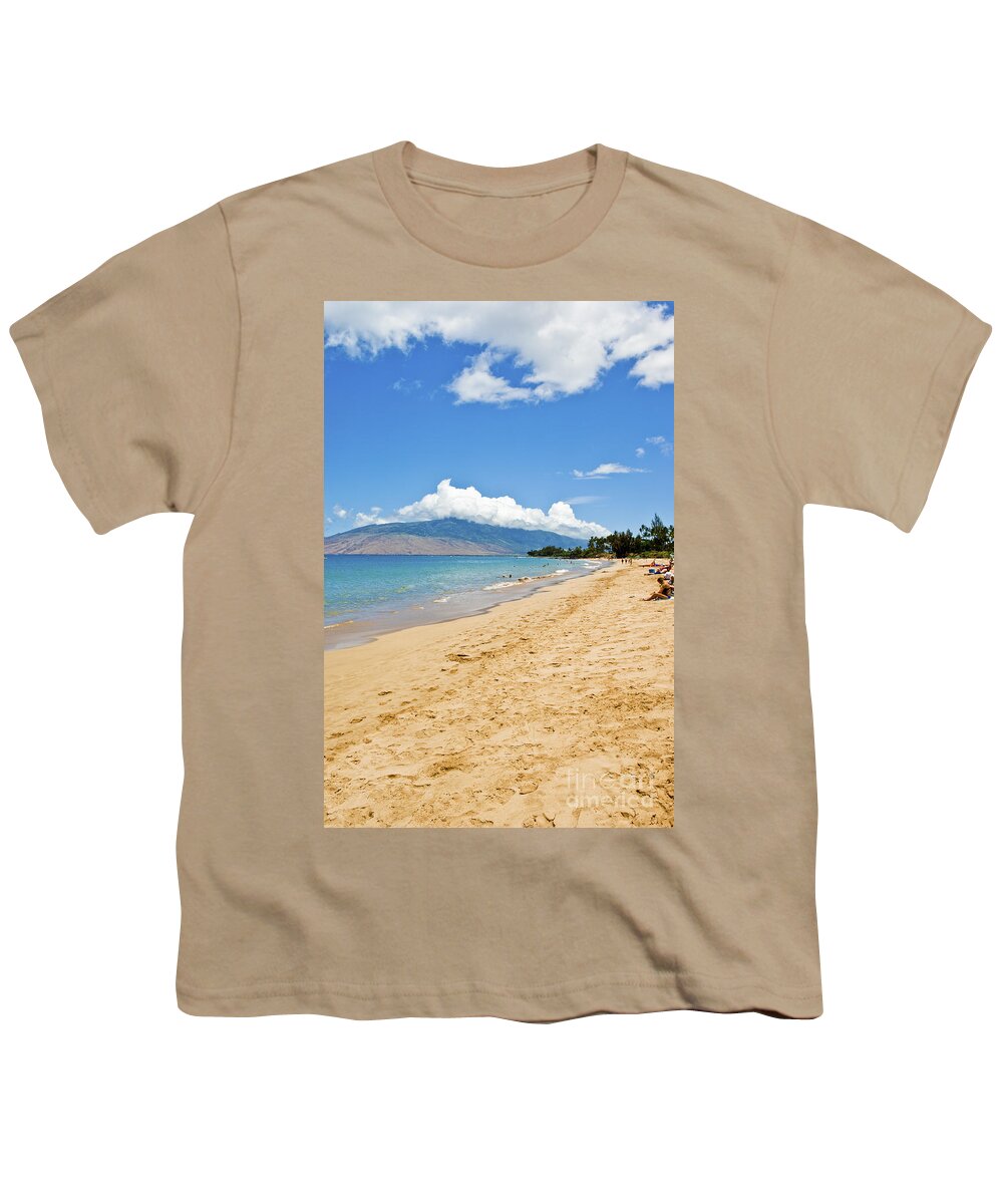 Hawaiian Youth T-Shirt featuring the photograph Hawaiian Beach on Maui 7 by Micah May