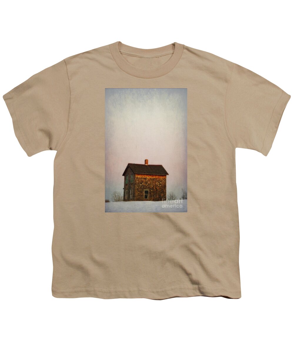 Snow Youth T-Shirt featuring the photograph Little House by Debra Fedchin