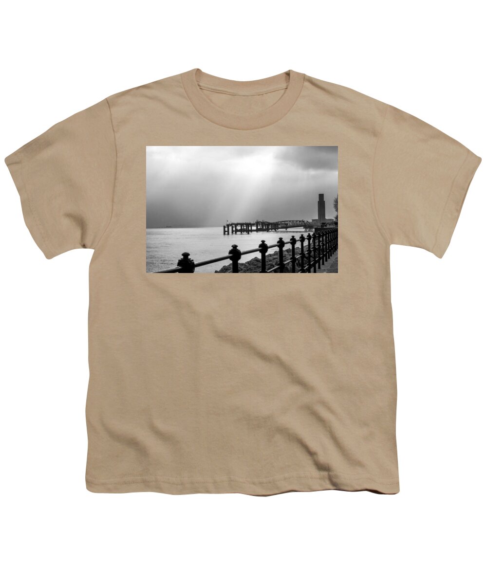 Boat Youth T-Shirt featuring the photograph Mersey Halo by Spikey Mouse Photography