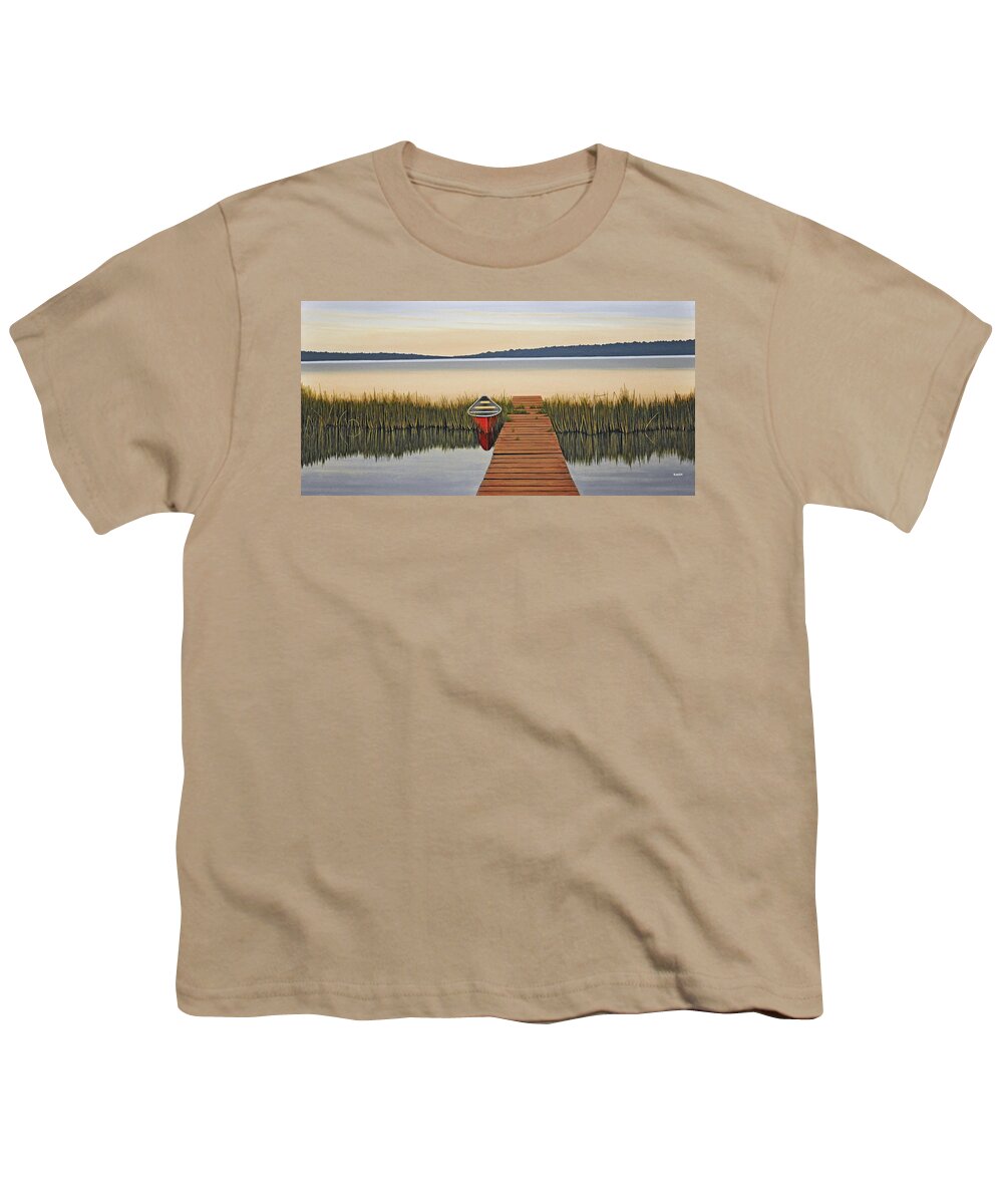 Mcmichael Paintings 2014 Youth T-Shirt featuring the painting Morning has Broken by Kenneth M Kirsch
