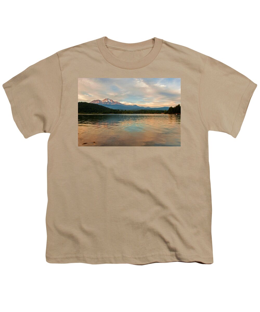 Mount Shasta Youth T-Shirt featuring the photograph Mount Shasta by Lisa Chorny