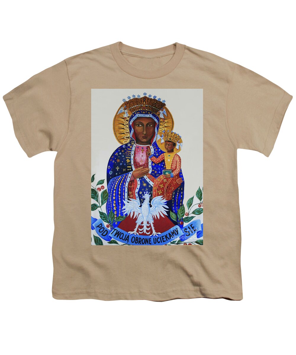 Our Lady. Czestochowa Youth T-Shirt featuring the photograph Our Lady of Czestochowa by Barbara McMahon