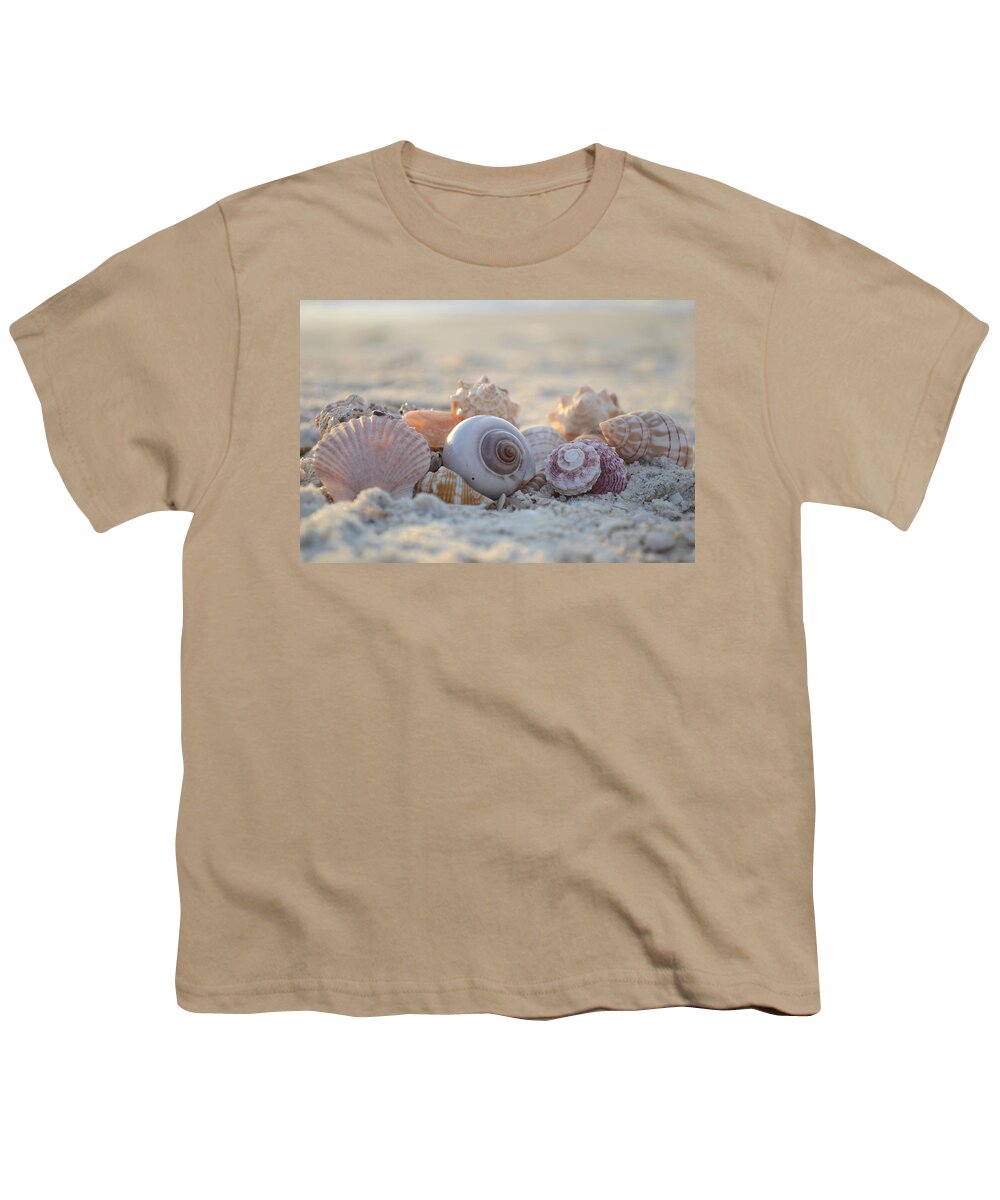 Seashell Youth T-Shirt featuring the photograph Peaceful Whispers by Melanie Moraga