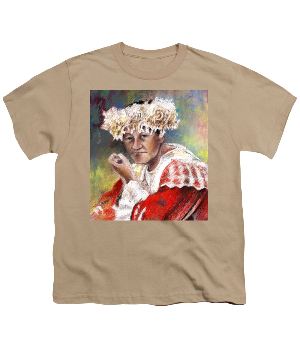 Travel Youth T-Shirt featuring the painting Polynesian Woman by Miki De Goodaboom