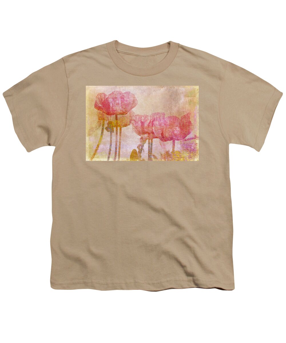 Poppy Youth T-Shirt featuring the photograph Pretty Poppy Garden by Peggy Collins