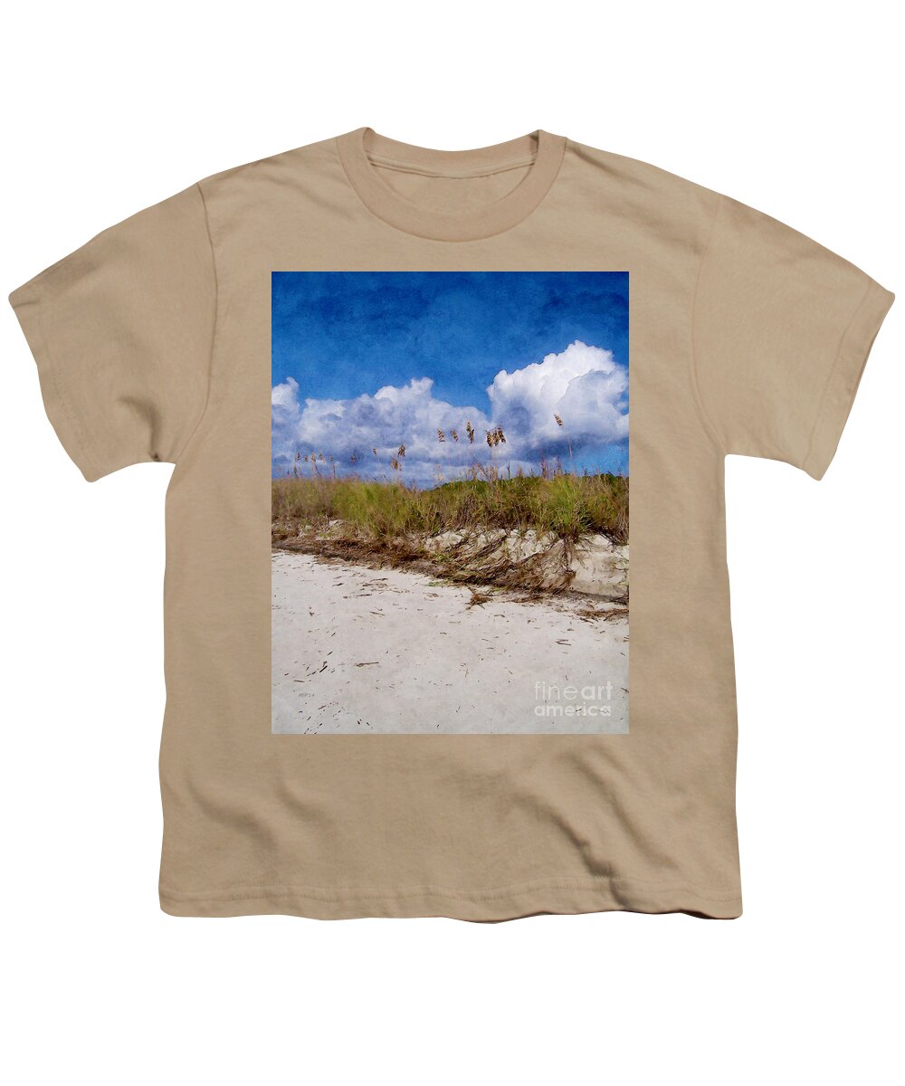 Sandy Beach Youth T-Shirt featuring the digital art Southern Sands by Phil Perkins