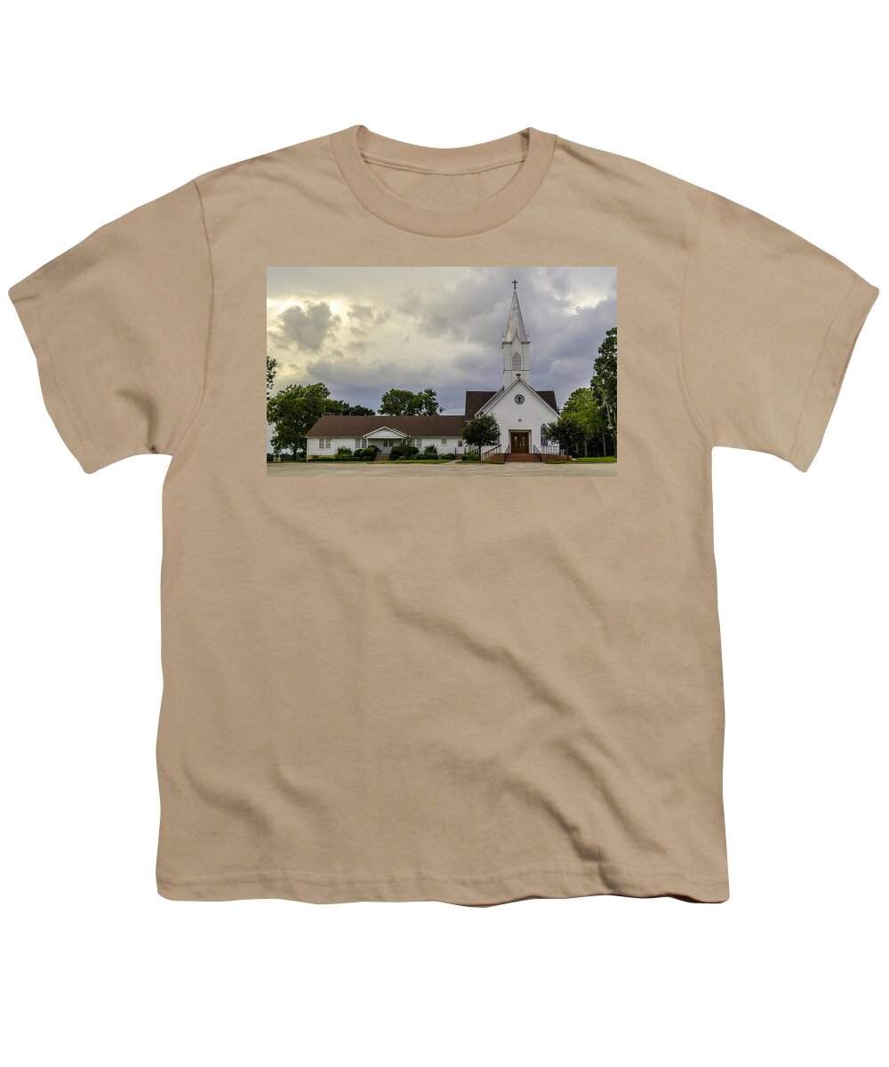 St John Lutheran Church Of Prairie Hill Youth T-Shirt featuring the photograph St John Lutheran Church of Prairie Hill by David Morefield