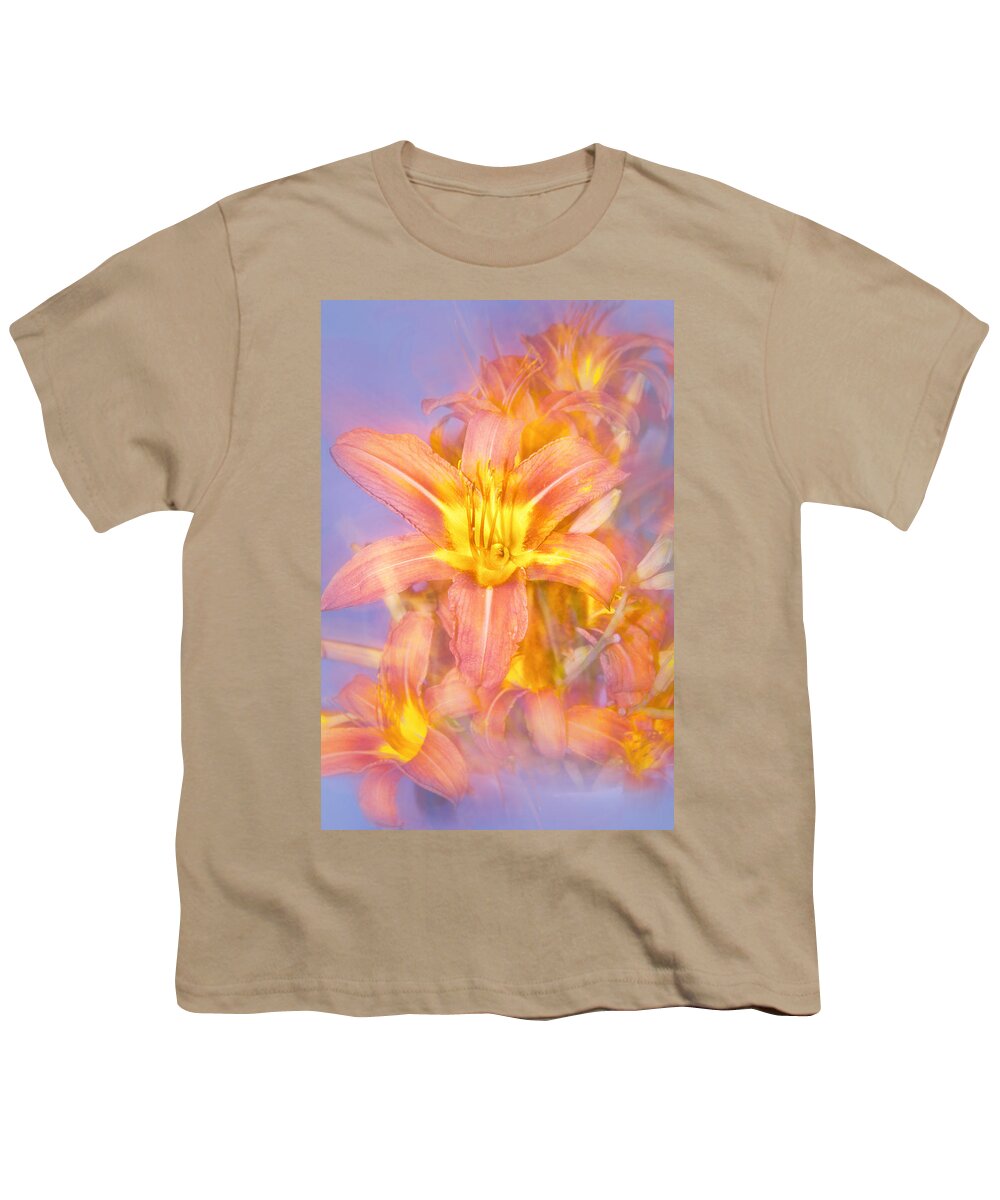 Starburst Lily Youth T-Shirt featuring the photograph Starburst Lily by Mary Almond