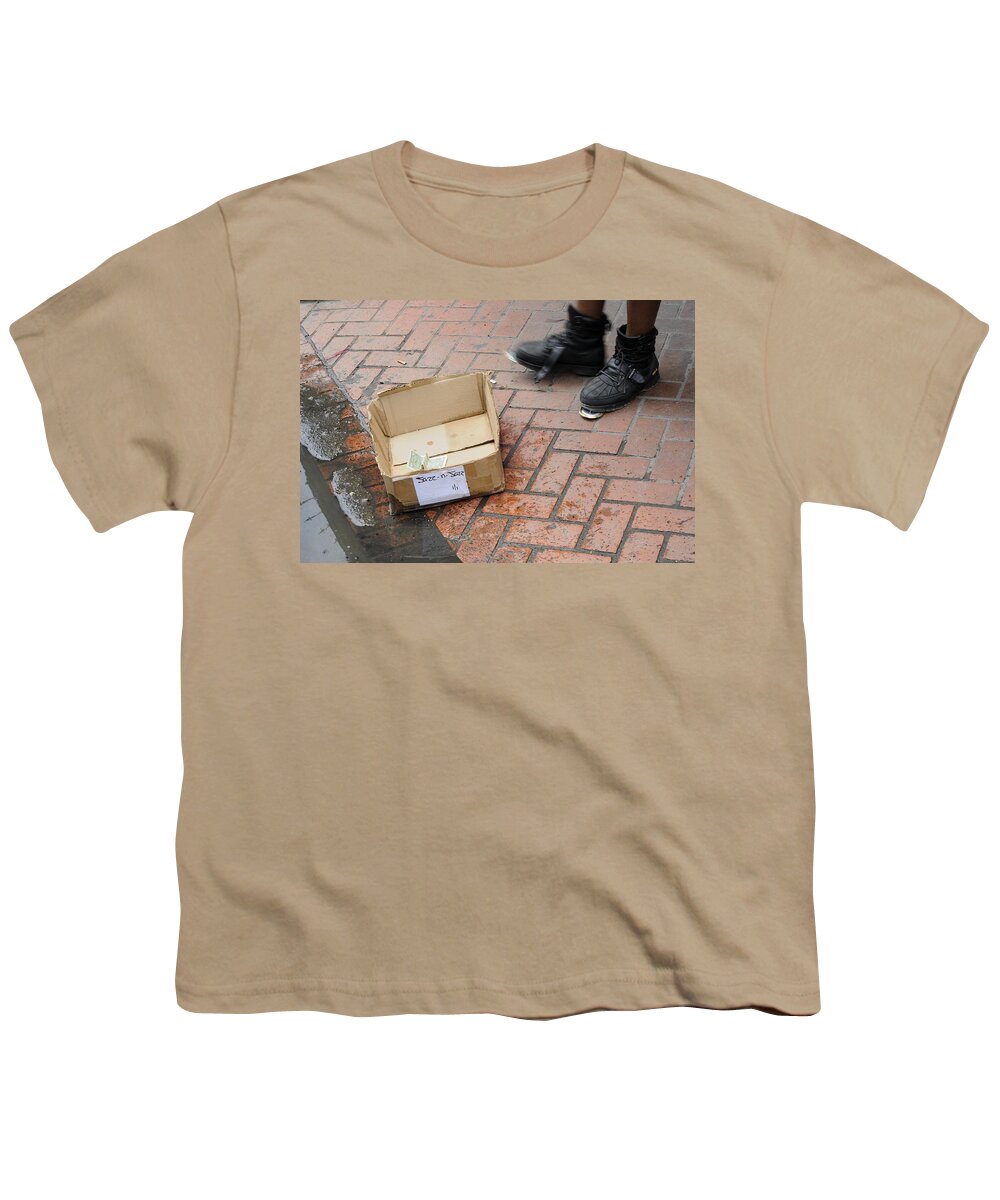 Tap Dancer Youth T-Shirt featuring the photograph Street Tap Dancing on Bourbon Street by Bradford Martin