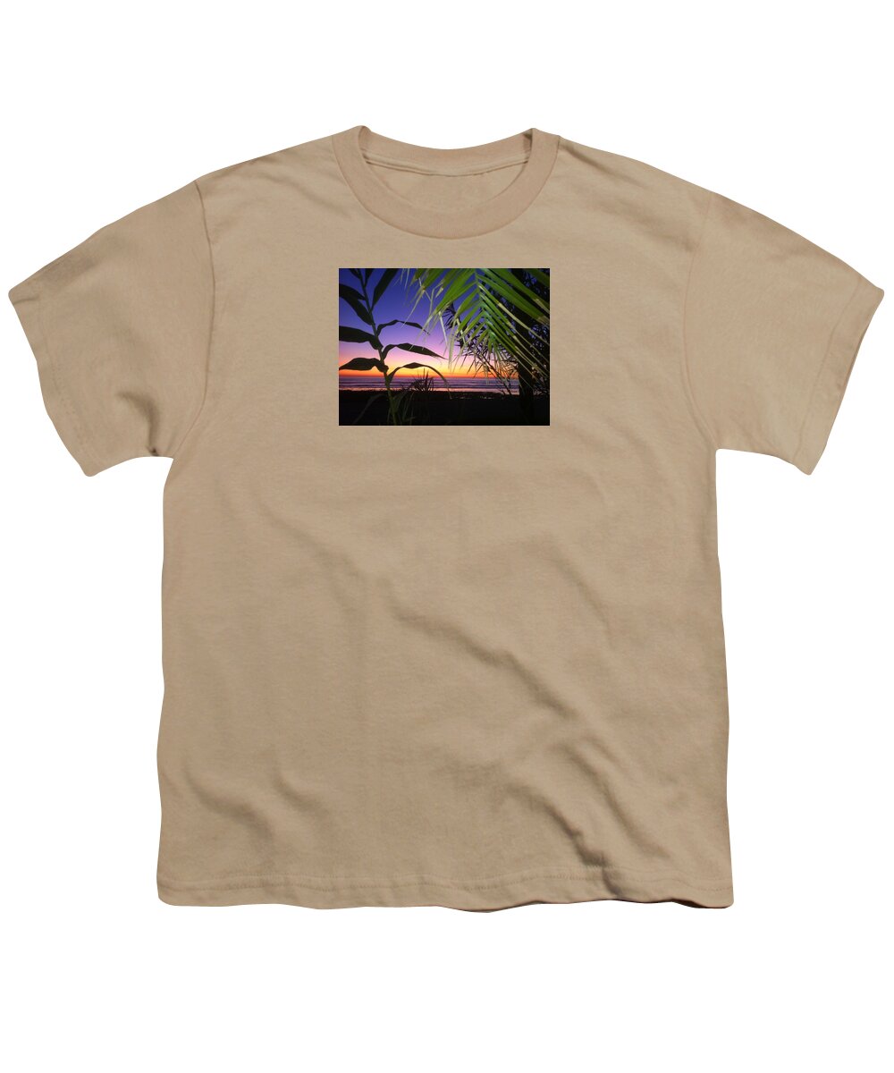 Sunset Youth T-Shirt featuring the photograph Sunset at Sano Onofre by Paul Carter