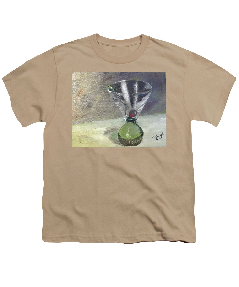 Glass Youth T-Shirt featuring the painting Tee Many Martoonies by Claudia Goodell