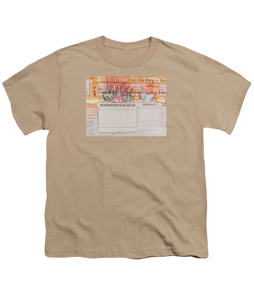  Youth T-Shirt featuring the photograph The Intersection of Art and Life in Colored Pencil by Kelly Awad