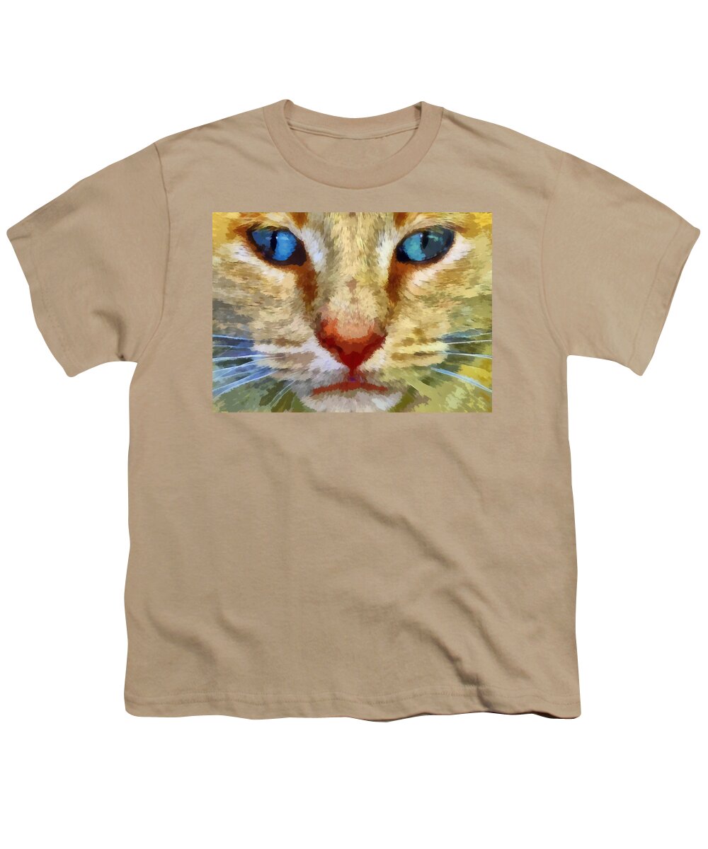 Cat Youth T-Shirt featuring the photograph Vincent by Michelle Calkins
