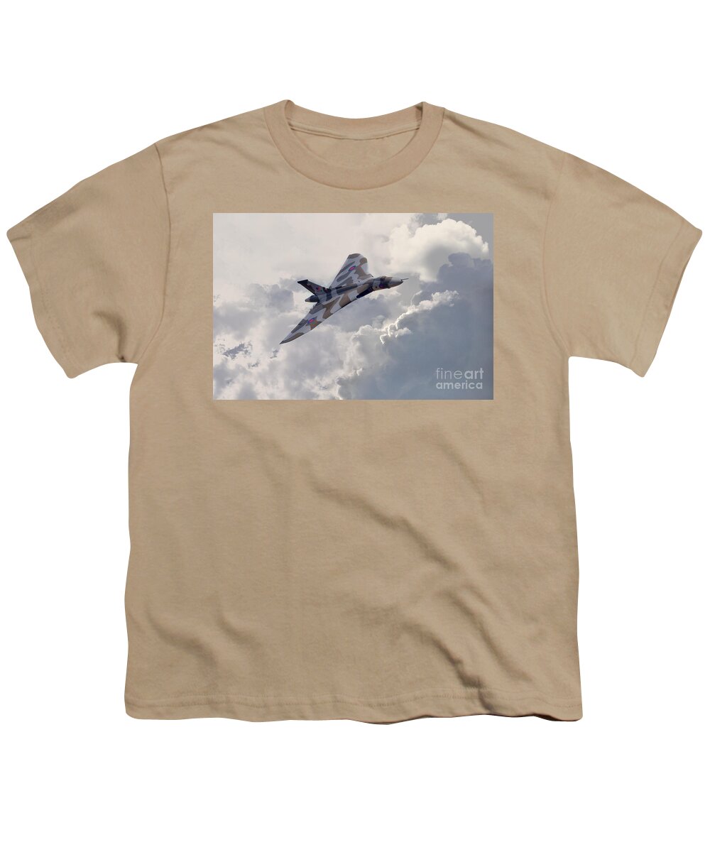 Avro Youth T-Shirt featuring the digital art Vulcan Topside by Airpower Art