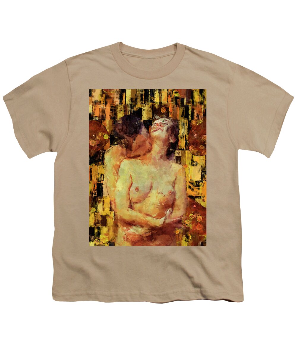 Nude Youth T-Shirt featuring the photograph You're Mine by Kurt Van Wagner