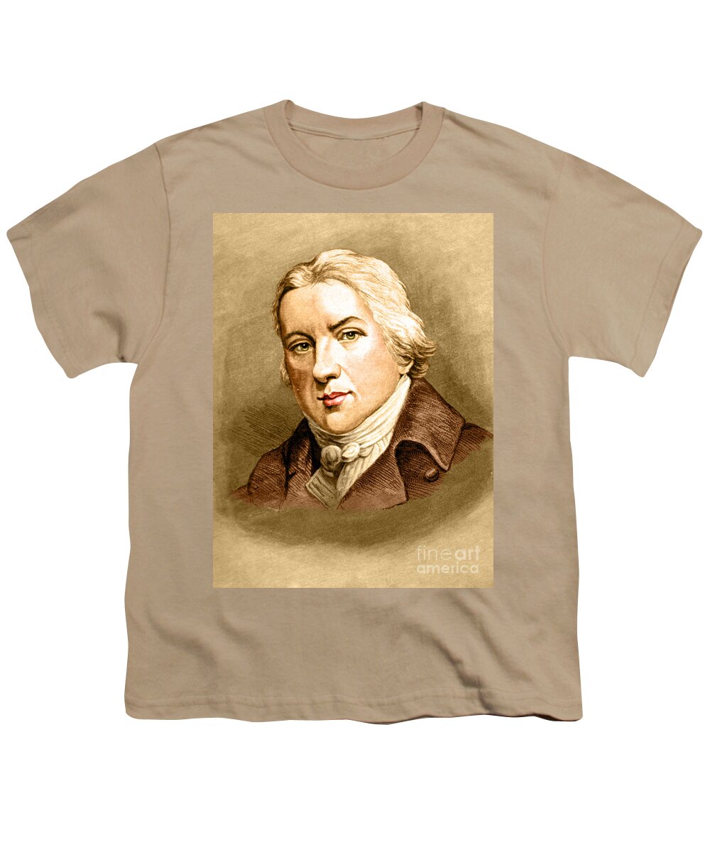 History Youth T-Shirt featuring the photograph Edward Jenner, English Microbiologist #9 by Science Source