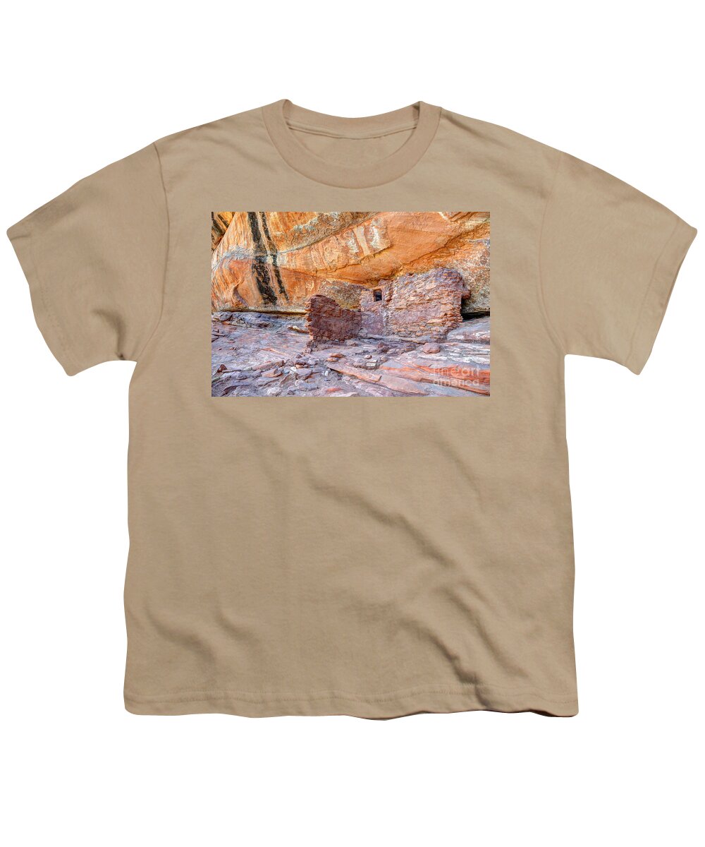 Anasazi Youth T-Shirt featuring the photograph Anasazi Indian Ruin - Cedar Mesa by Gary Whitton