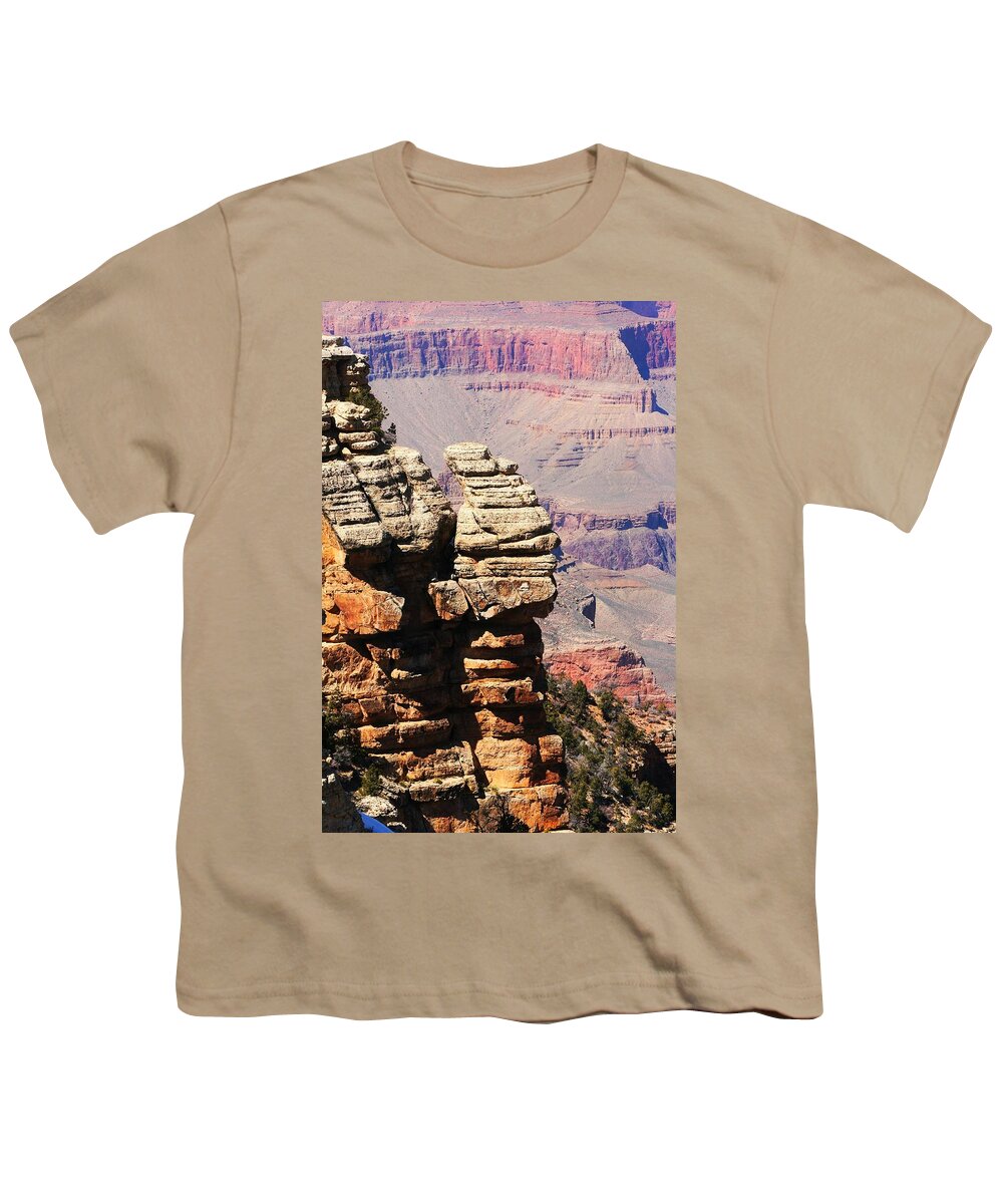 Grand Canyon Youth T-Shirt featuring the photograph Bottoms Up by Phil Cappiali Jr