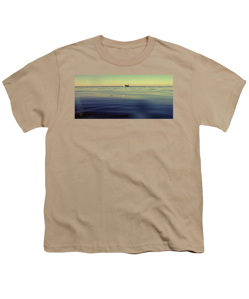 Beach Youth T-Shirt featuring the photograph End Of The Day by Stelios Kleanthous