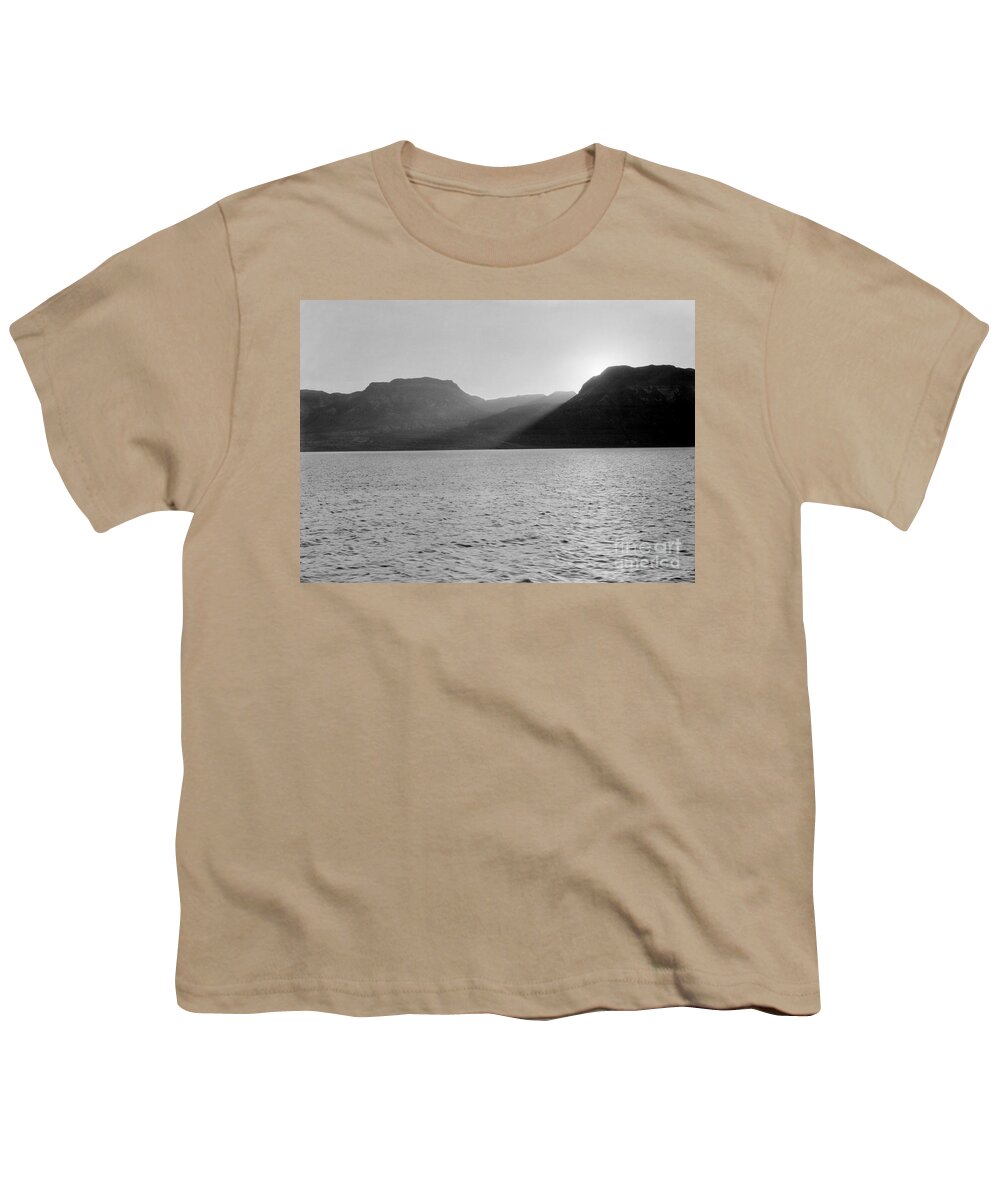 1937 Youth T-Shirt featuring the photograph Holy Land: Dead Sea by Granger