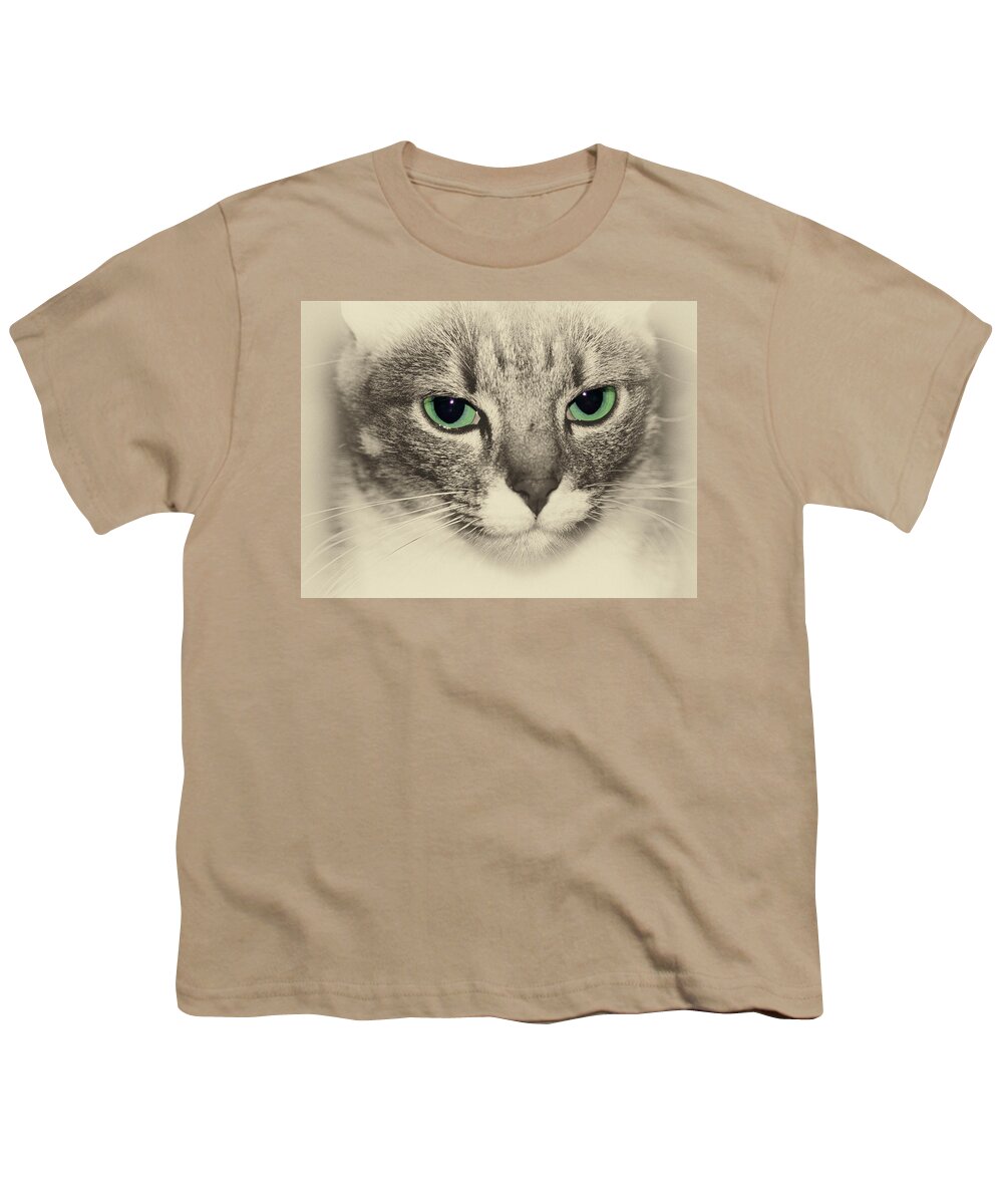 Cats Youth T-Shirt featuring the photograph Milo by Andrew Hewett
