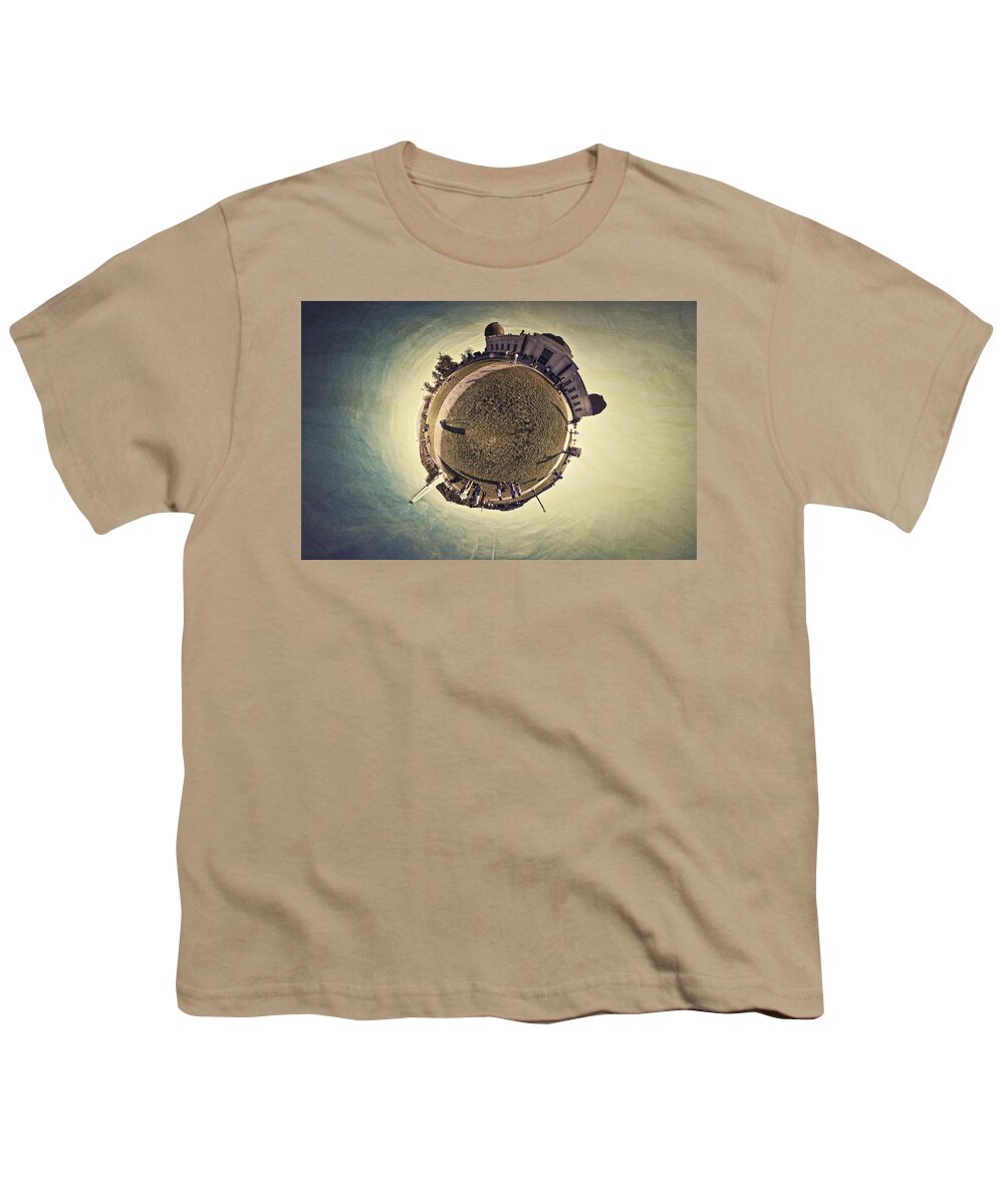 Stereographic Youth T-Shirt featuring the photograph Planet Griffith Observatory by Natasha Bishop
