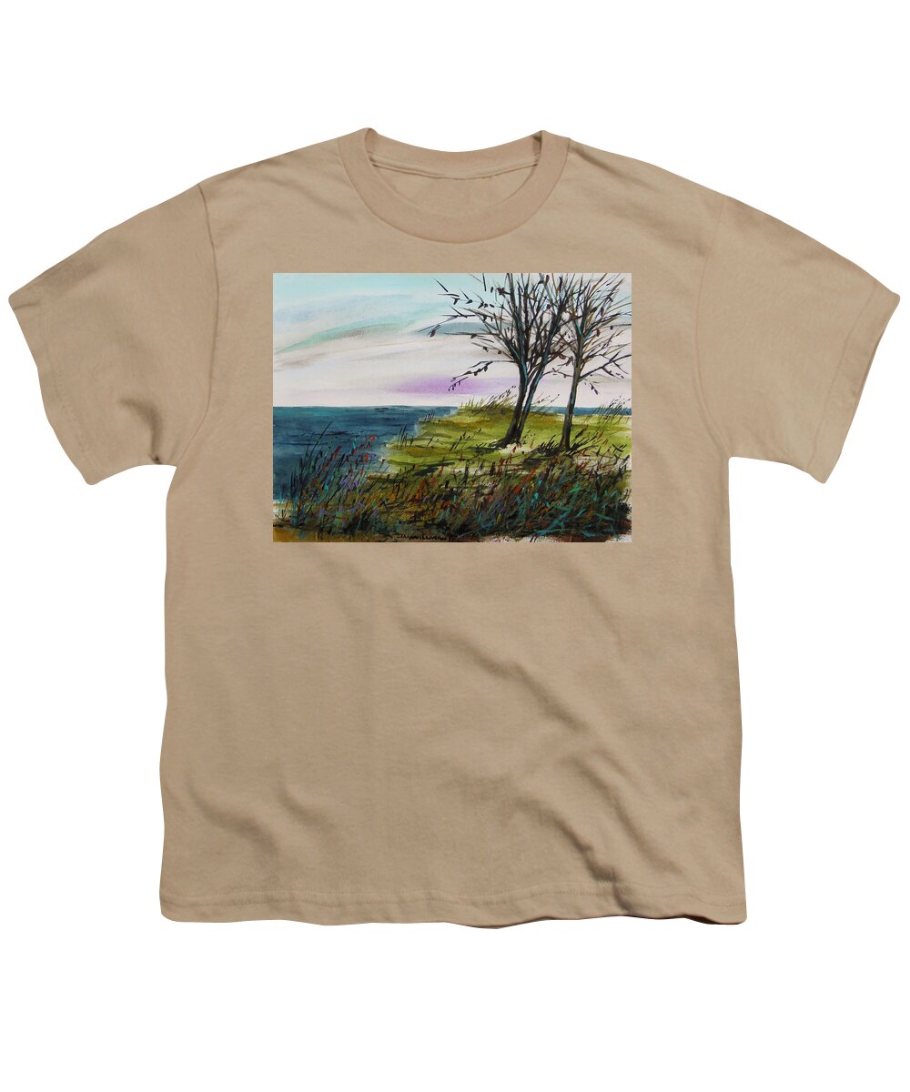 Sea Youth T-Shirt featuring the painting Quiet Point by John Williams