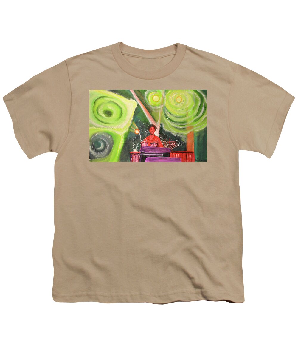 Umphrey's Mcgee Youth T-Shirt featuring the painting The Percussionist by Patricia Arroyo