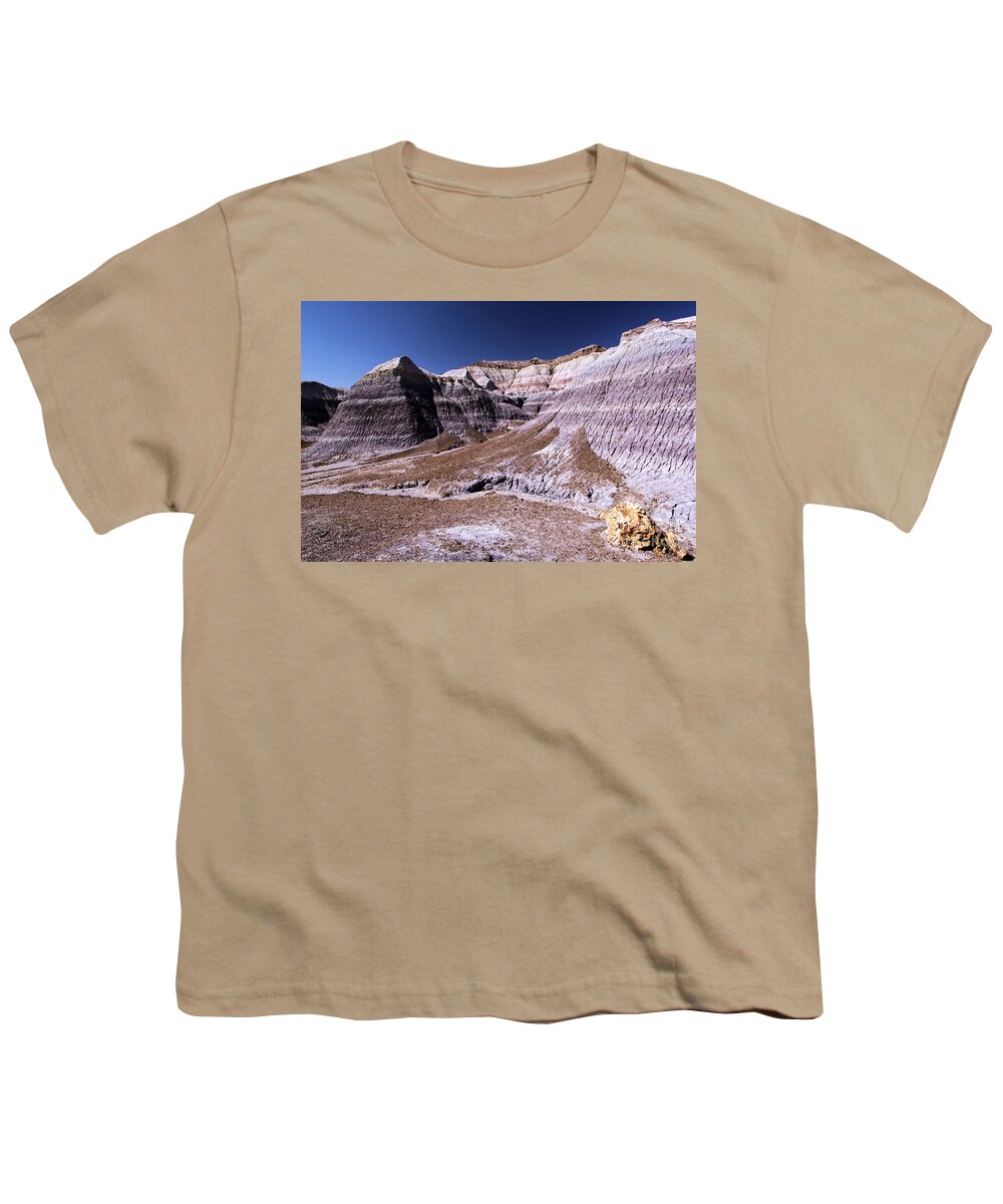 Petrified Forest National Park Youth T-Shirt featuring the photograph Wall Of Purple by Adam Jewell