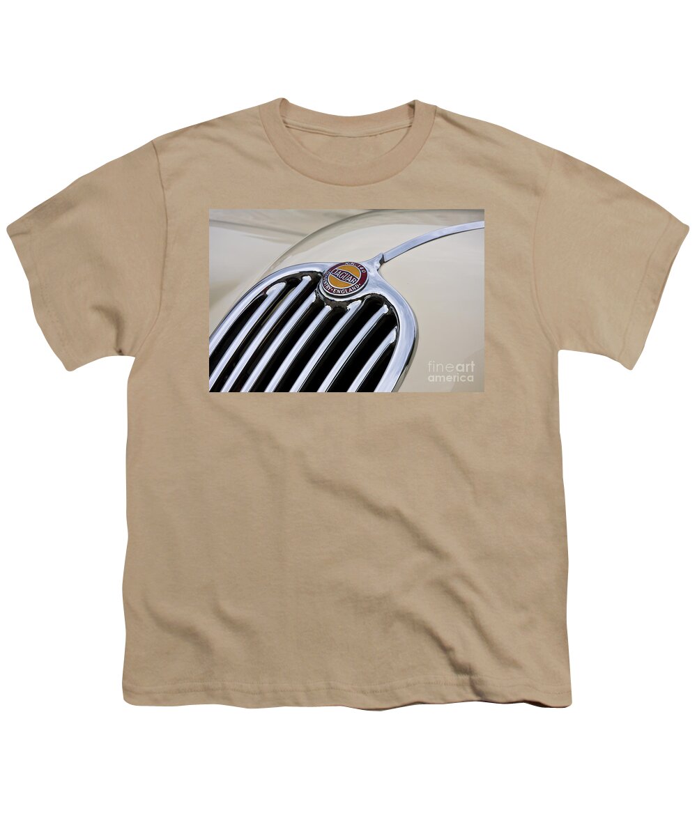 Jaguar Youth T-Shirt featuring the photograph Xk 140 by Dennis Hedberg