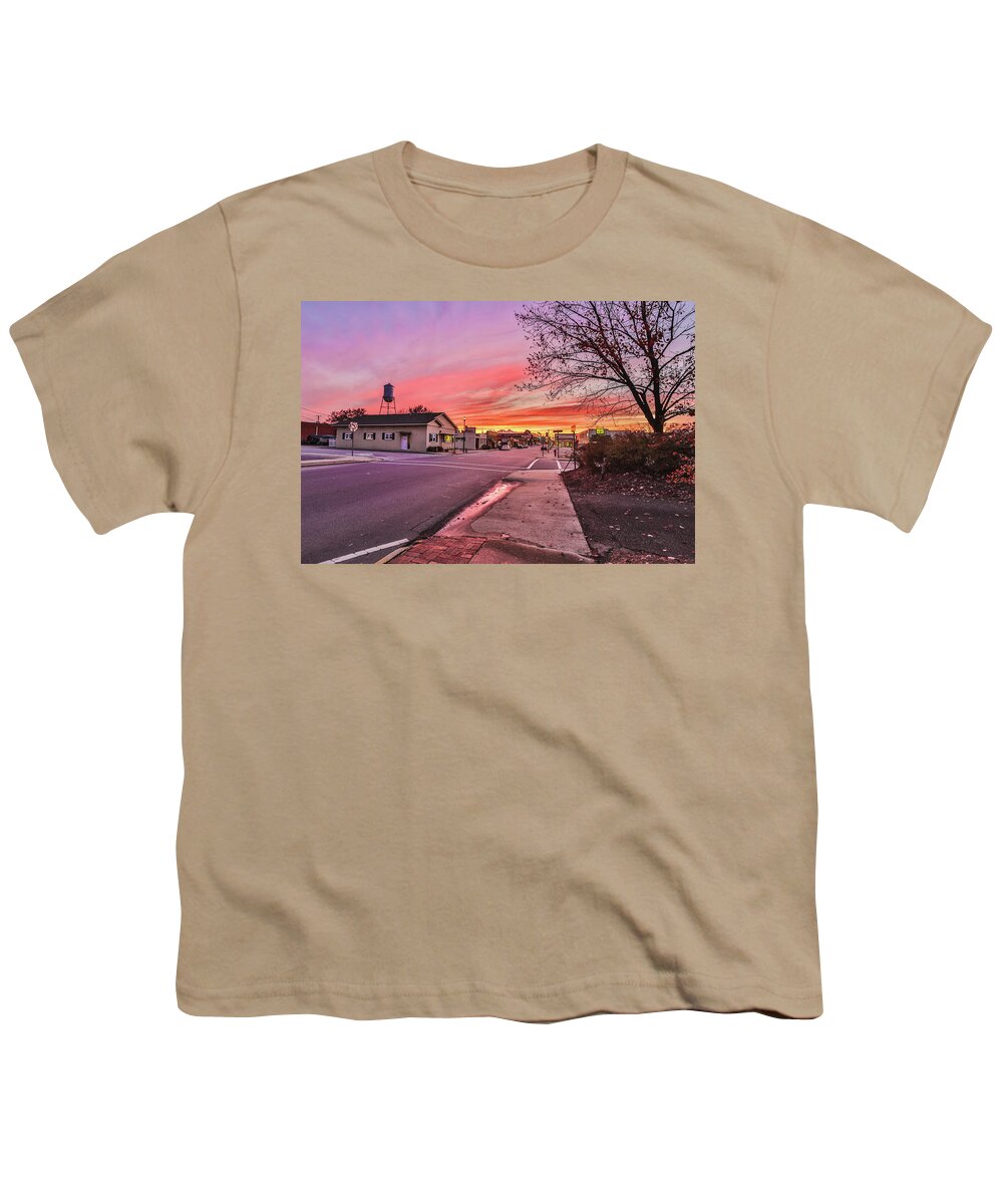 Rockingham Youth T-Shirt featuring the photograph Downtown Rockingham #1 by Jimmy McDonald