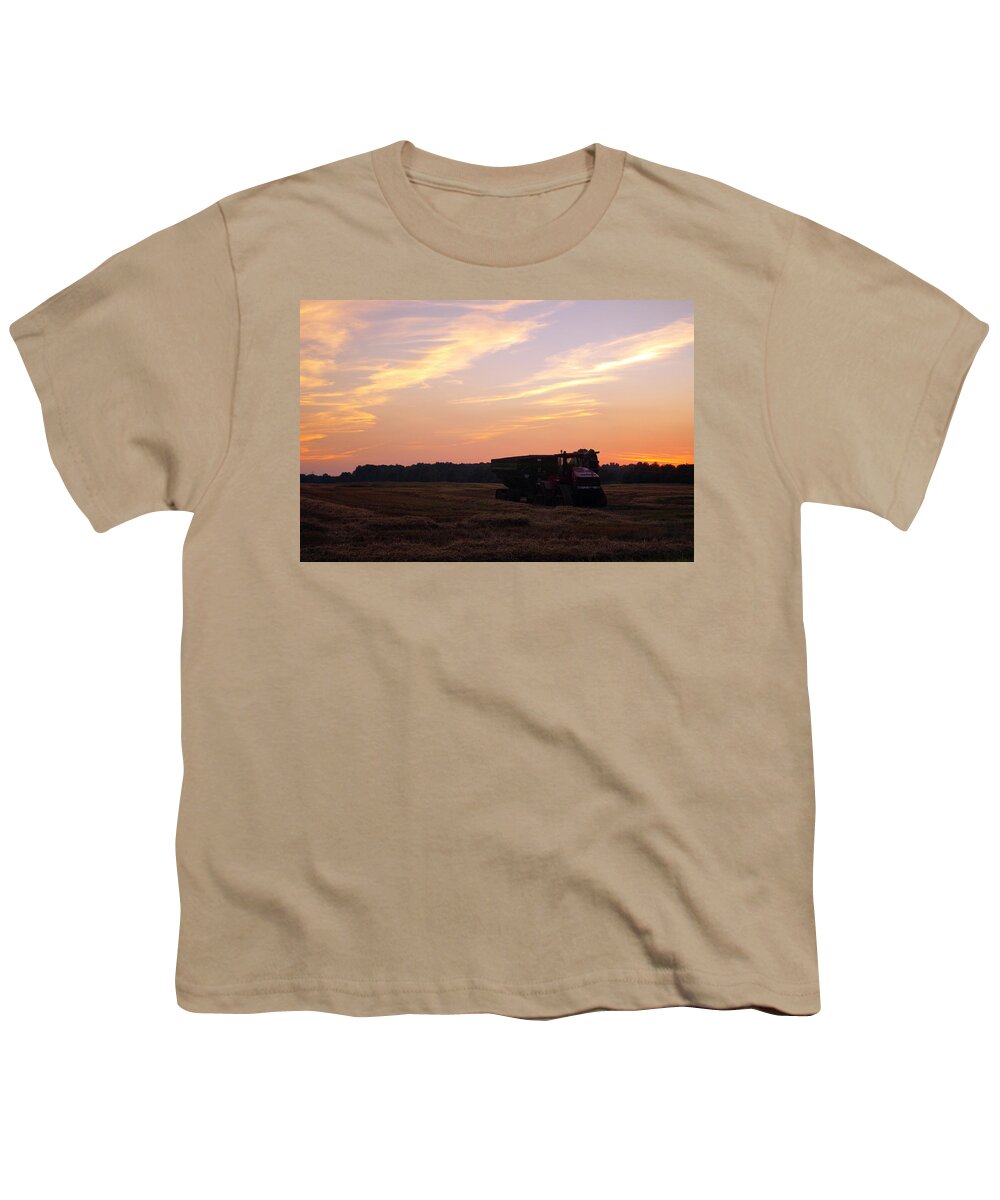 Farm Youth T-Shirt featuring the photograph Harvest Time #1 by Beth Collins
