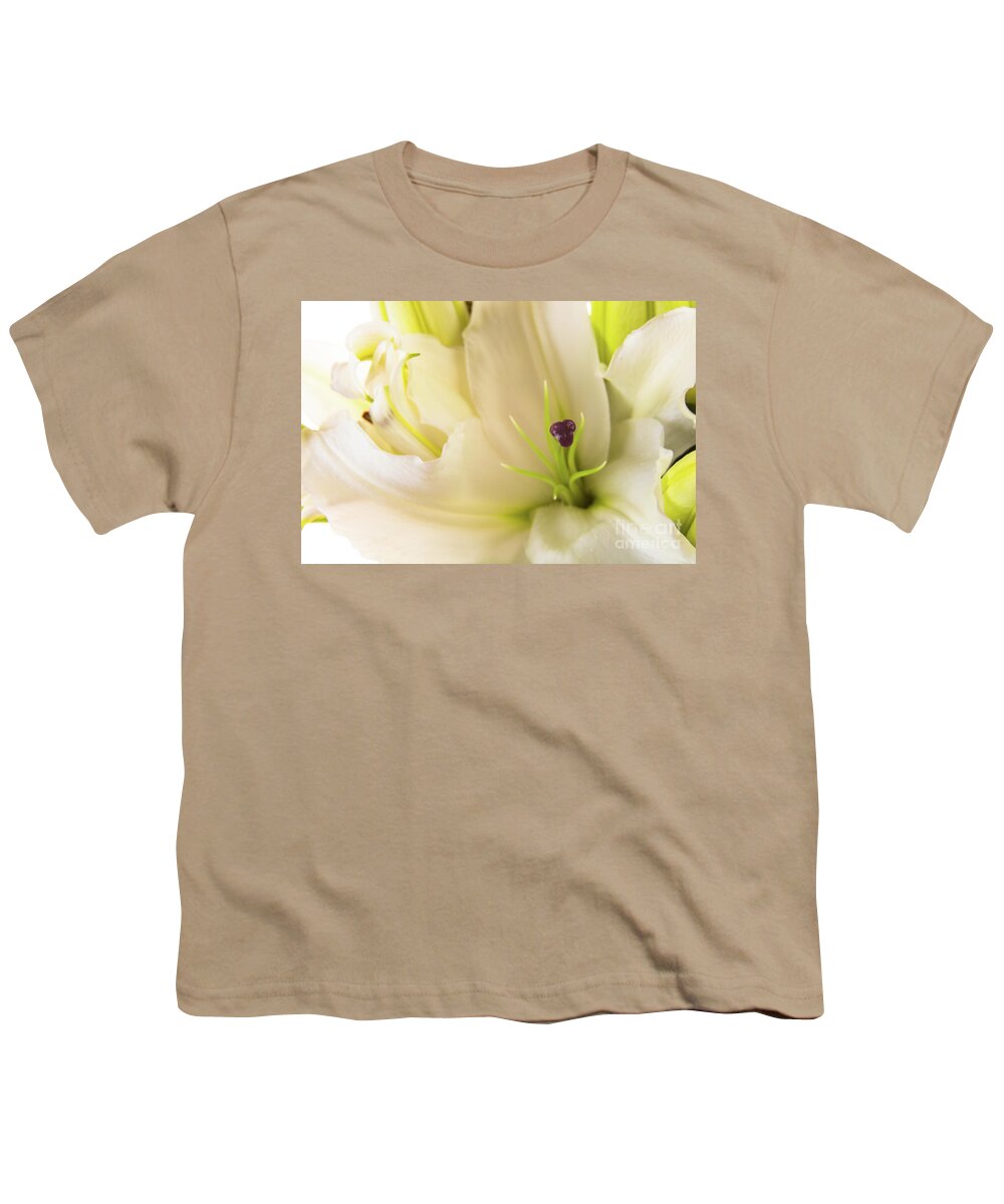 Alive Youth T-Shirt featuring the photograph Oriental Lily Flower #1 by Raul Rodriguez