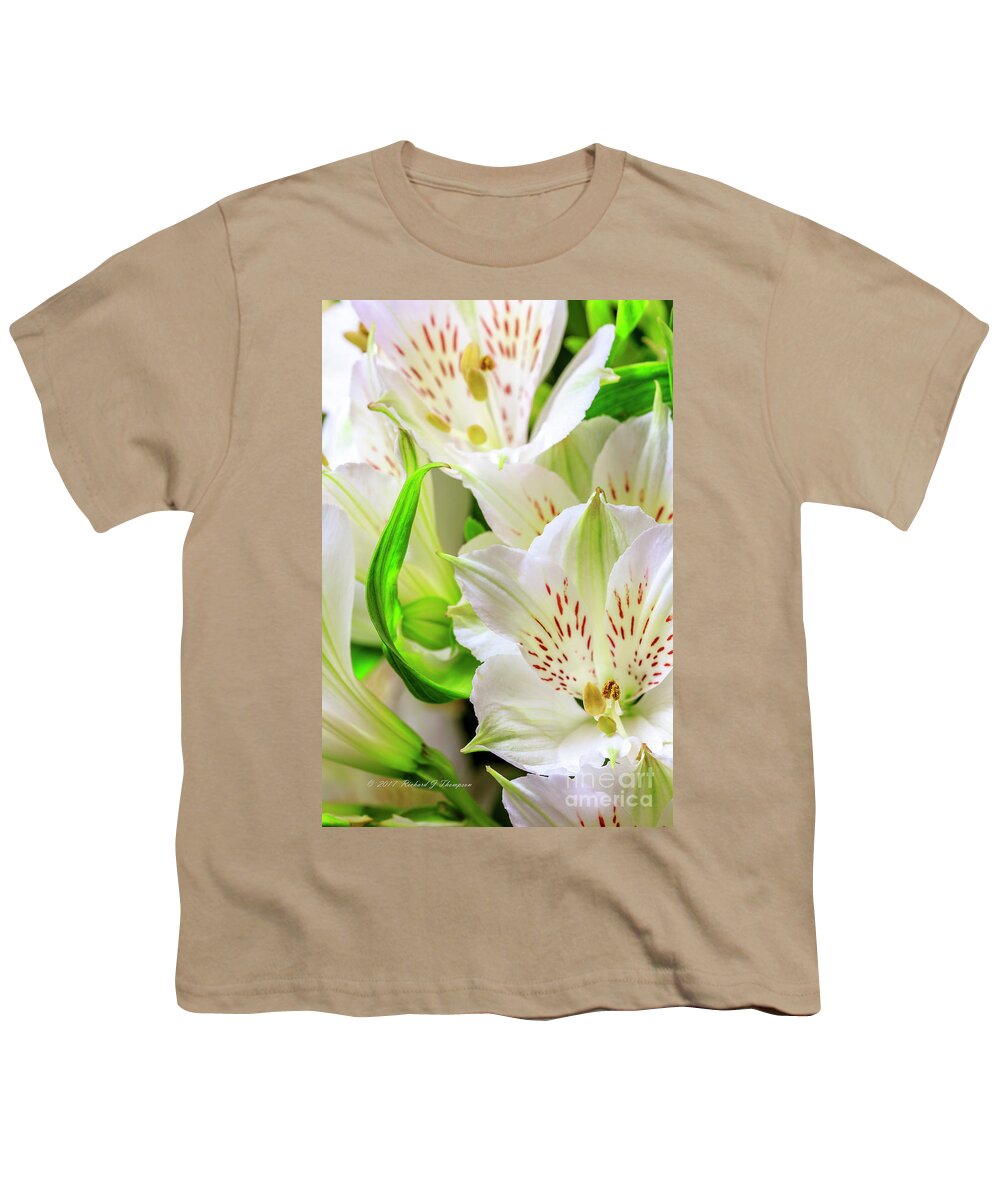 Peruvian Lilies Youth T-Shirt featuring the photograph Peruvian Lilies In Bloom #2 by Richard J Thompson