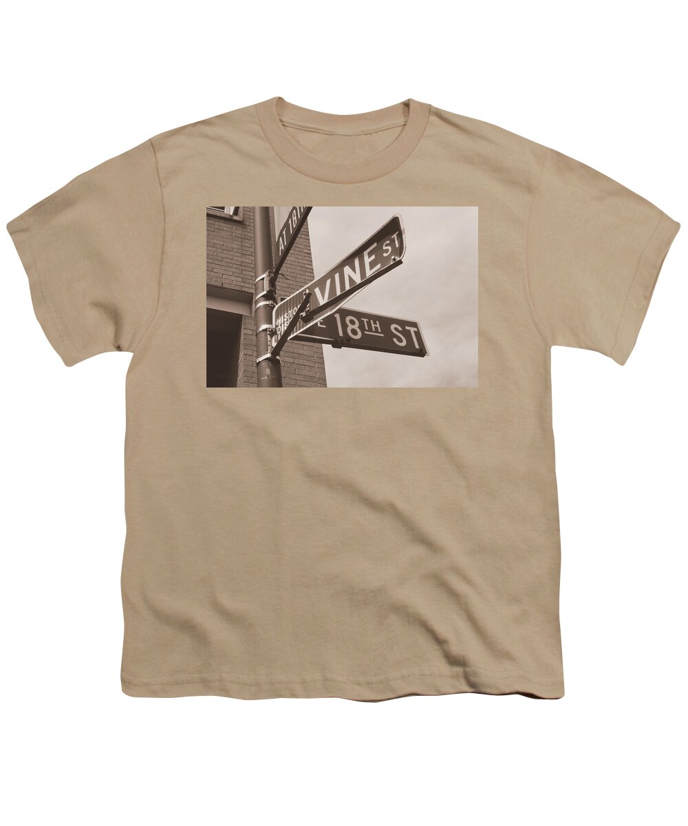 Jazz Youth T-Shirt featuring the photograph 18th and Vine by Pamela Williams