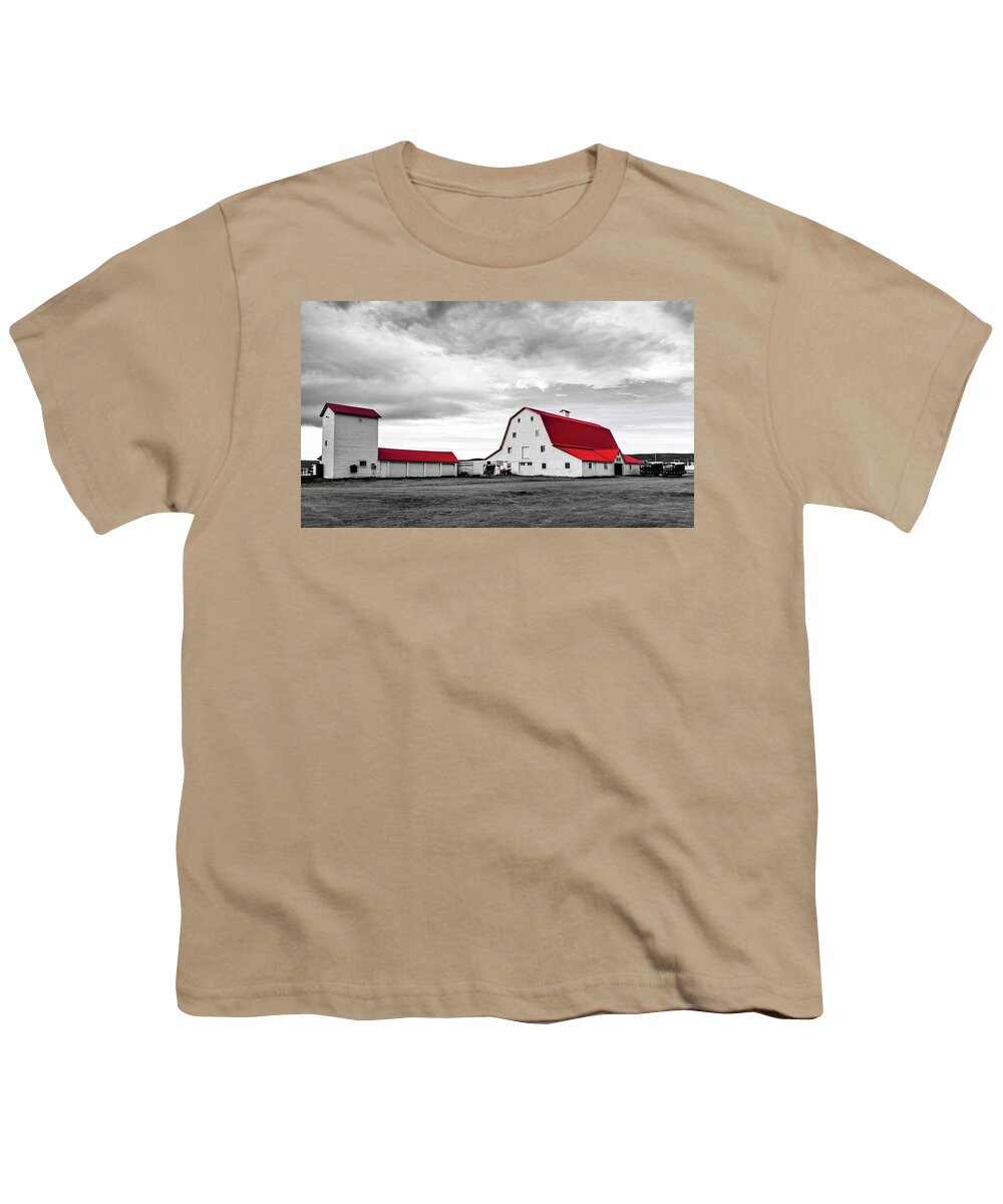 Carbon County Youth T-Shirt featuring the photograph Wyoming Ranch #2 by Mountain Dreams