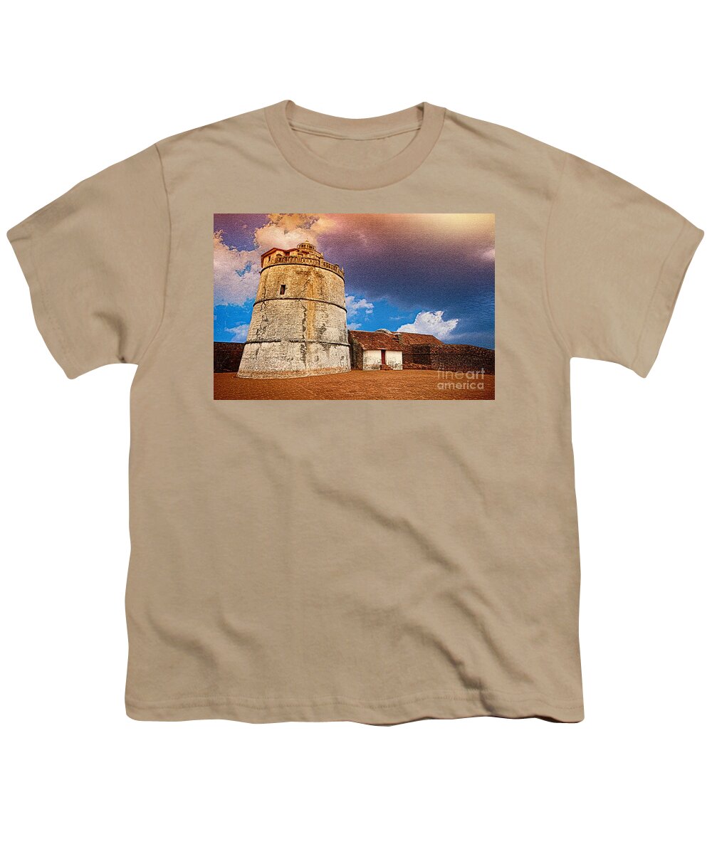 Aguda Fort Youth T-Shirt featuring the photograph Aguda Fort DA by Charuhas Images