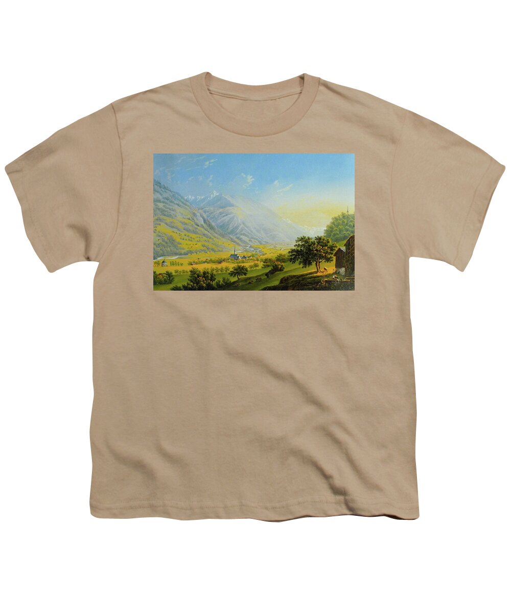 Bleuler Youth T-Shirt featuring the painting Bleuler by MotionAge Designs