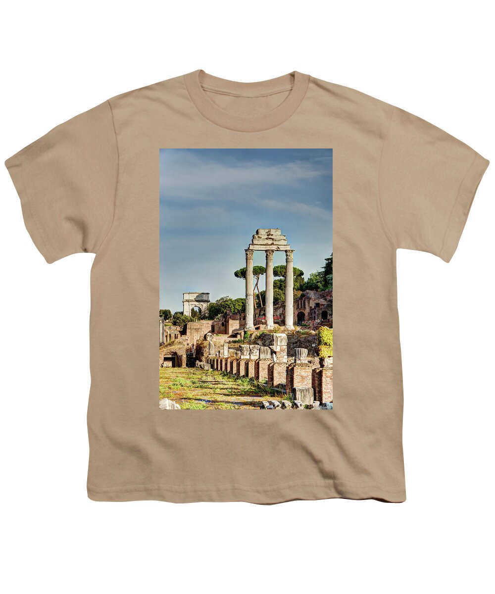 Forum Youth T-Shirt featuring the photograph Castor Pollux and Titus by Weston Westmoreland
