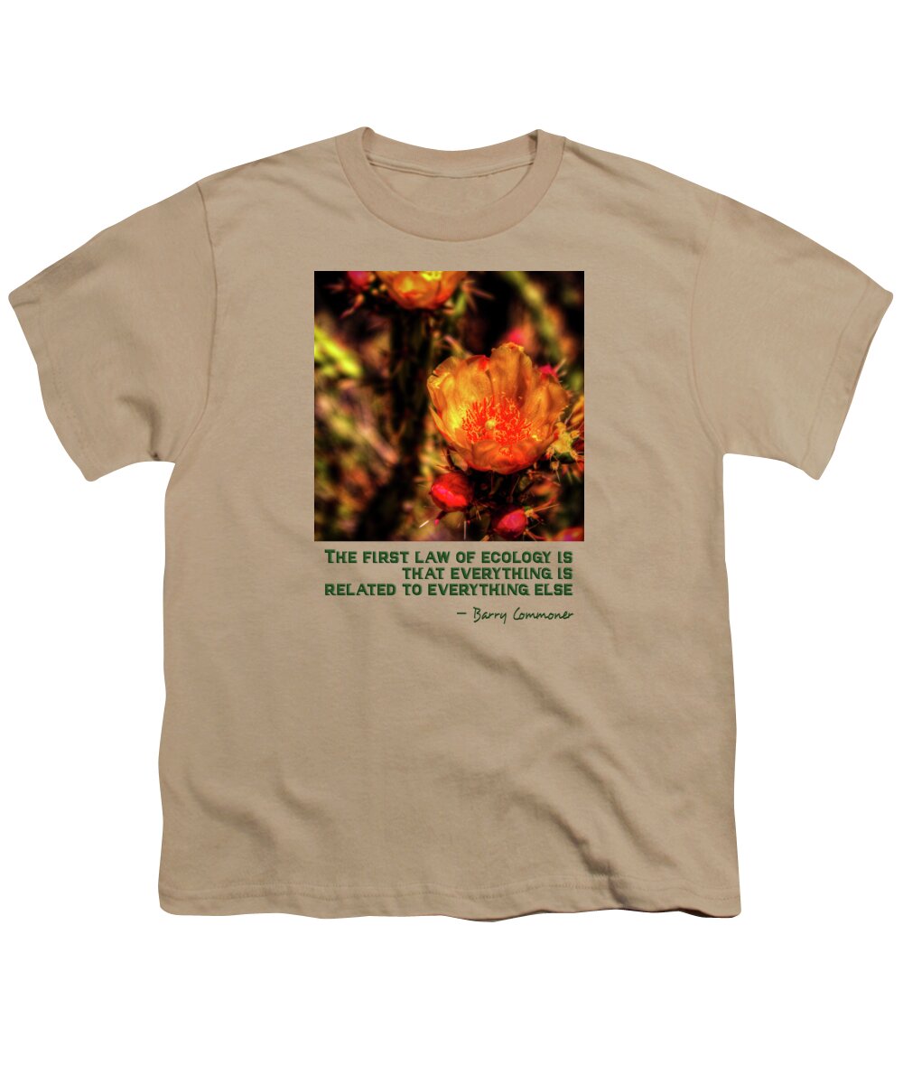 Arizona Youth T-Shirt featuring the photograph Chain Clolla Flower by Roger Passman