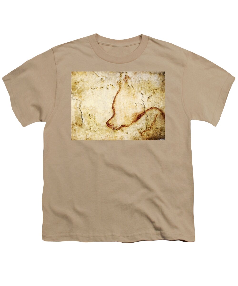 Chauvet Cave Bear Youth T-Shirt featuring the digital art Chauvet Cave Bear by Weston Westmoreland