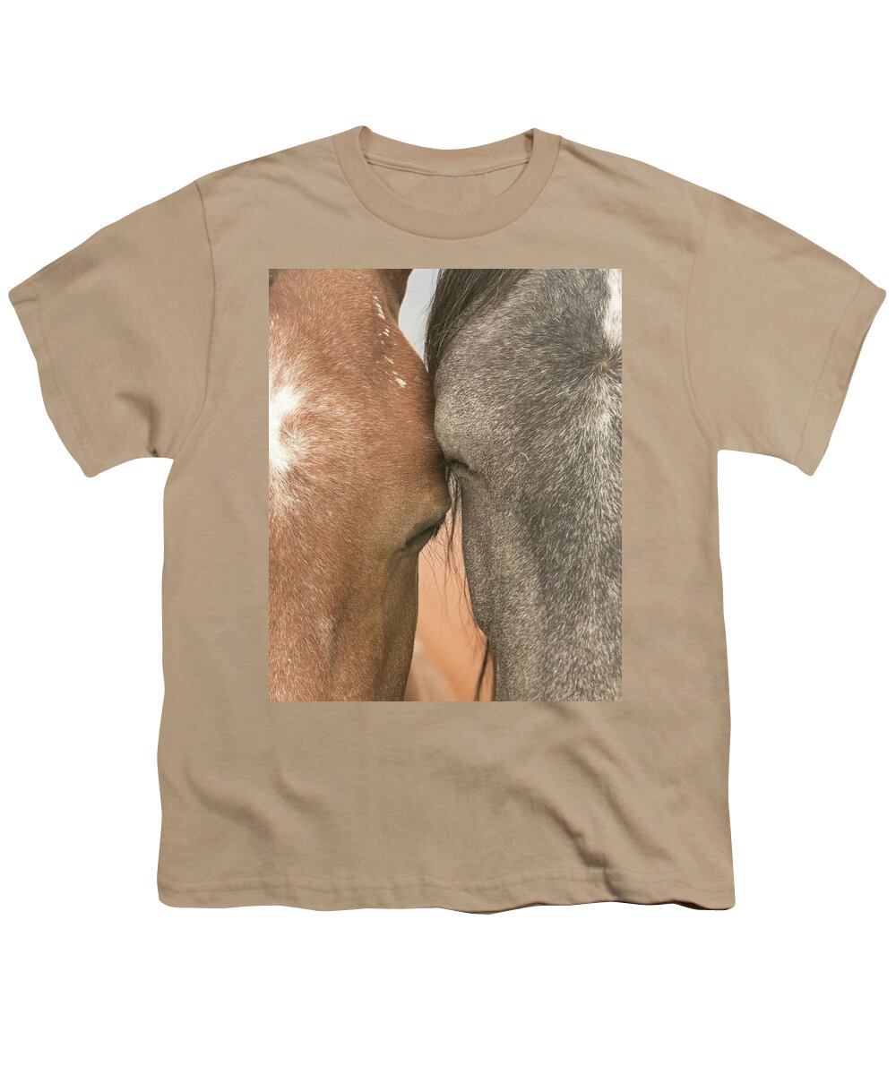 Horse Youth T-Shirt featuring the photograph Close Bonds by Kent Keller